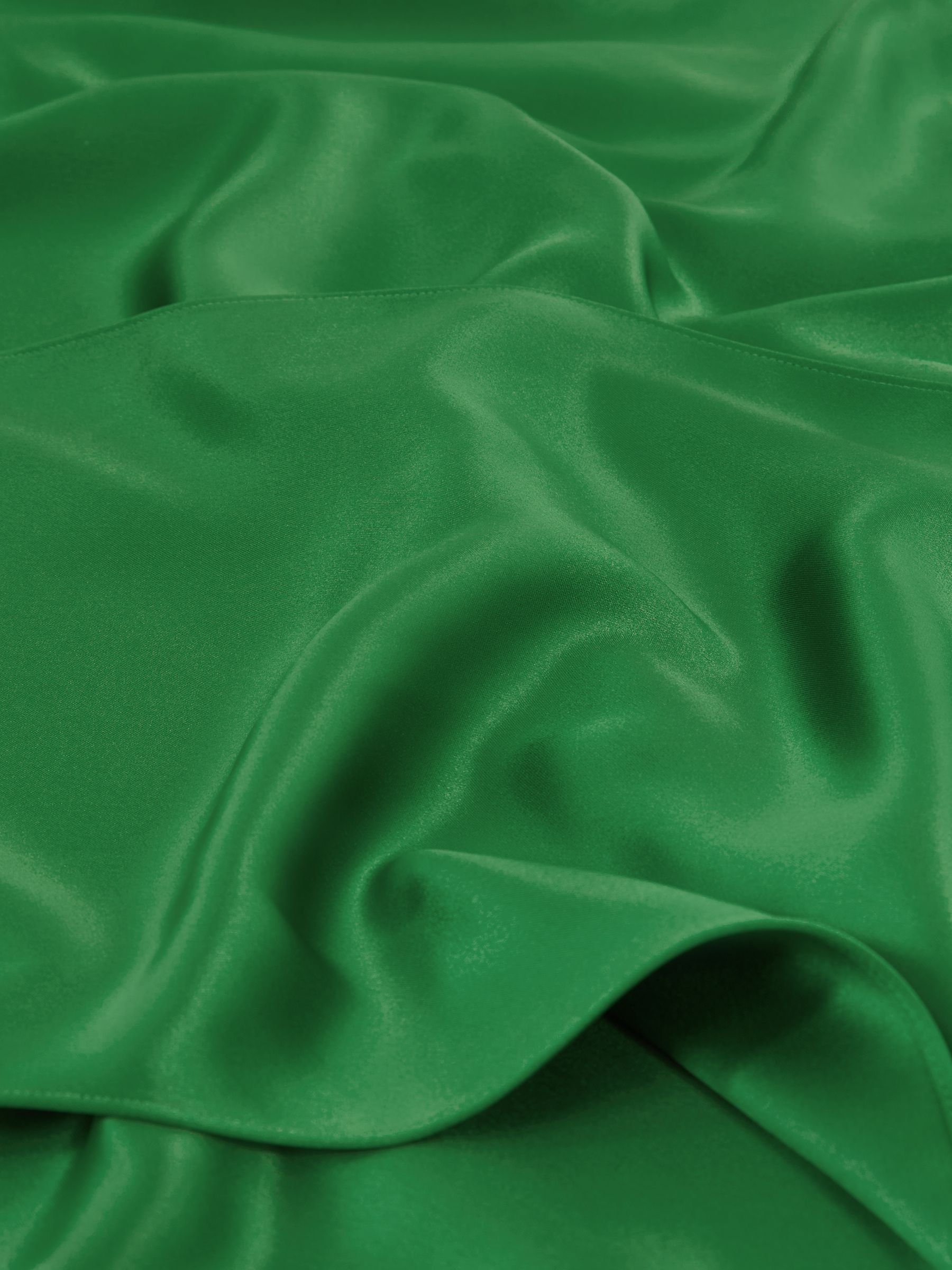 Petite Satin Cape Maxi Dress in Green - Image 7 of 8