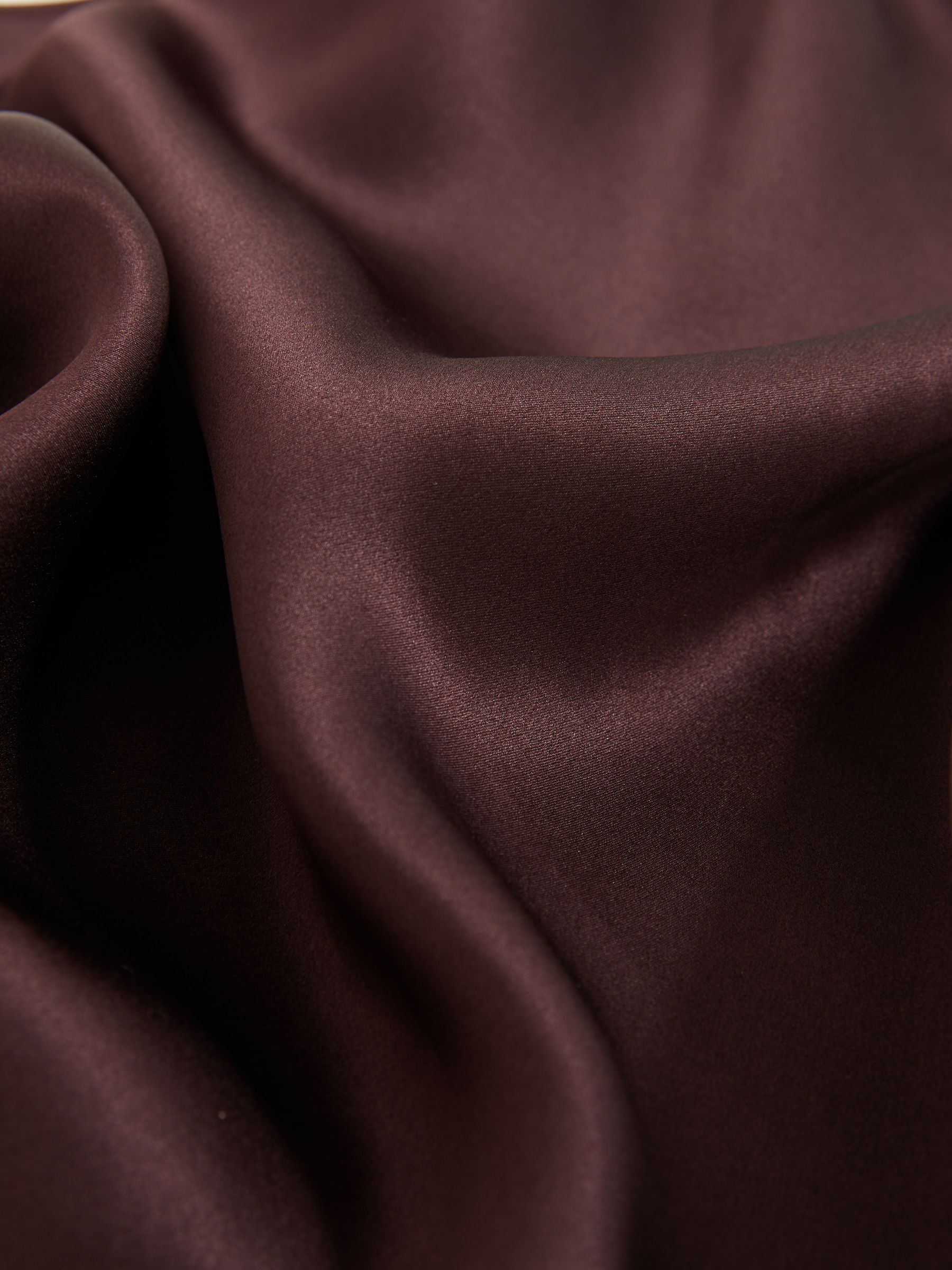 Silk Cami Top in Burgundy - Image 6 of 6