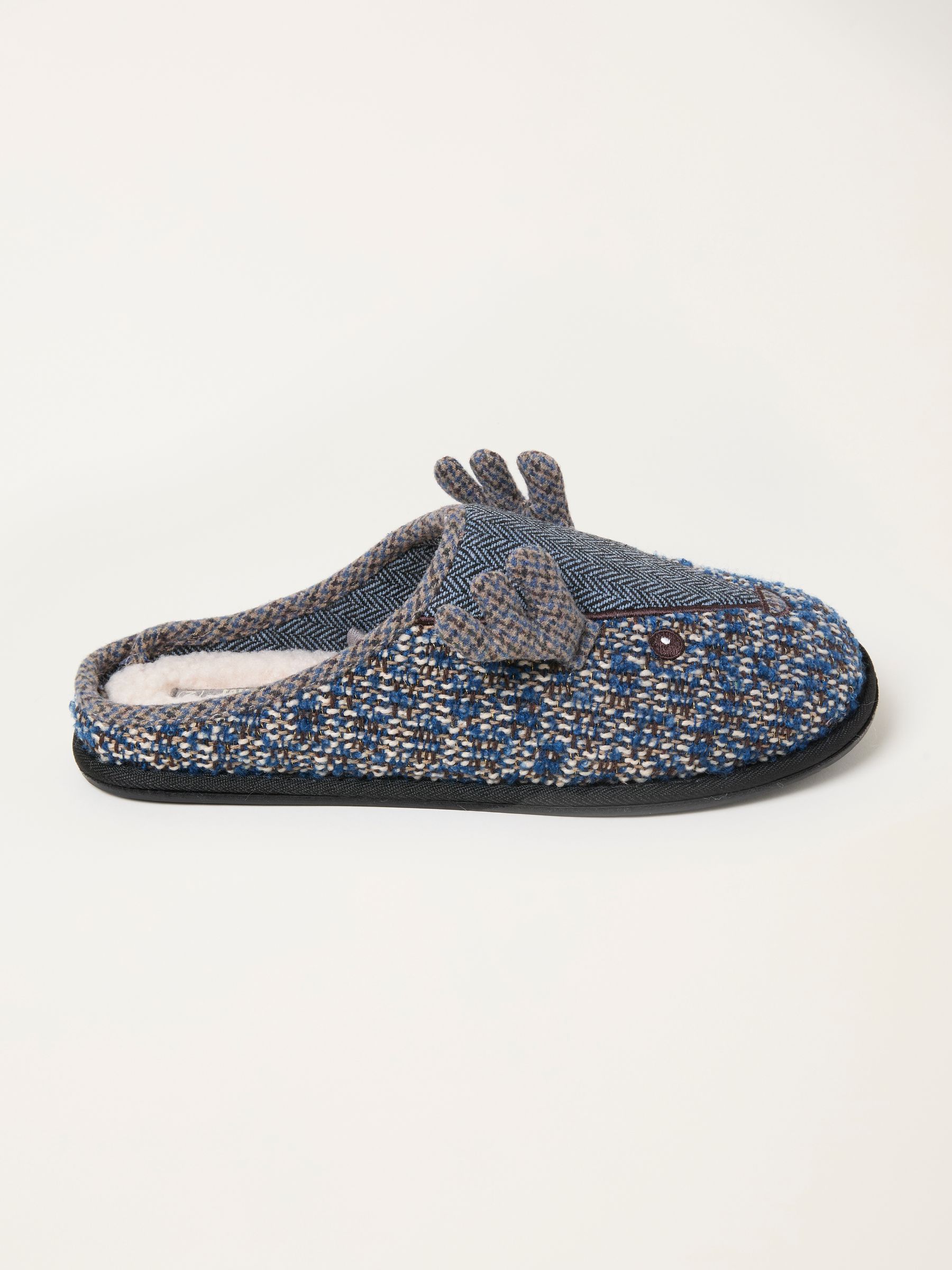 Grey Spencer Stag Slipper - Image 1 of 3