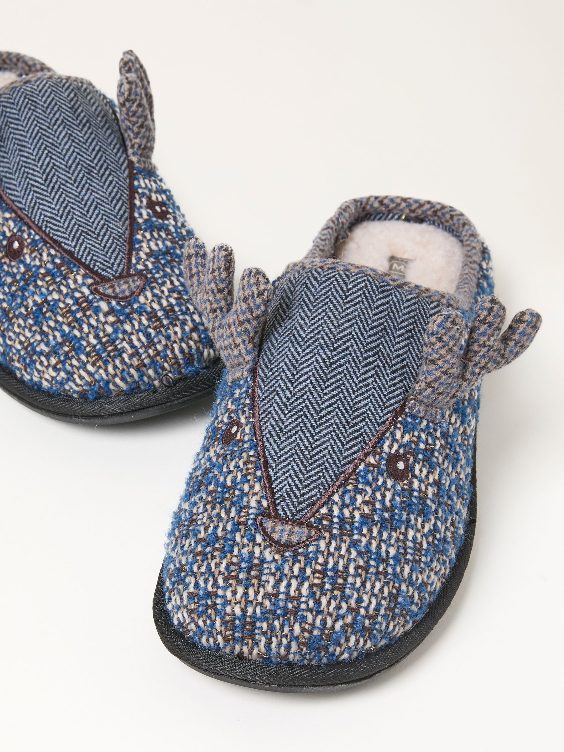 Grey Spencer Stag Slipper - Image 2 of 3