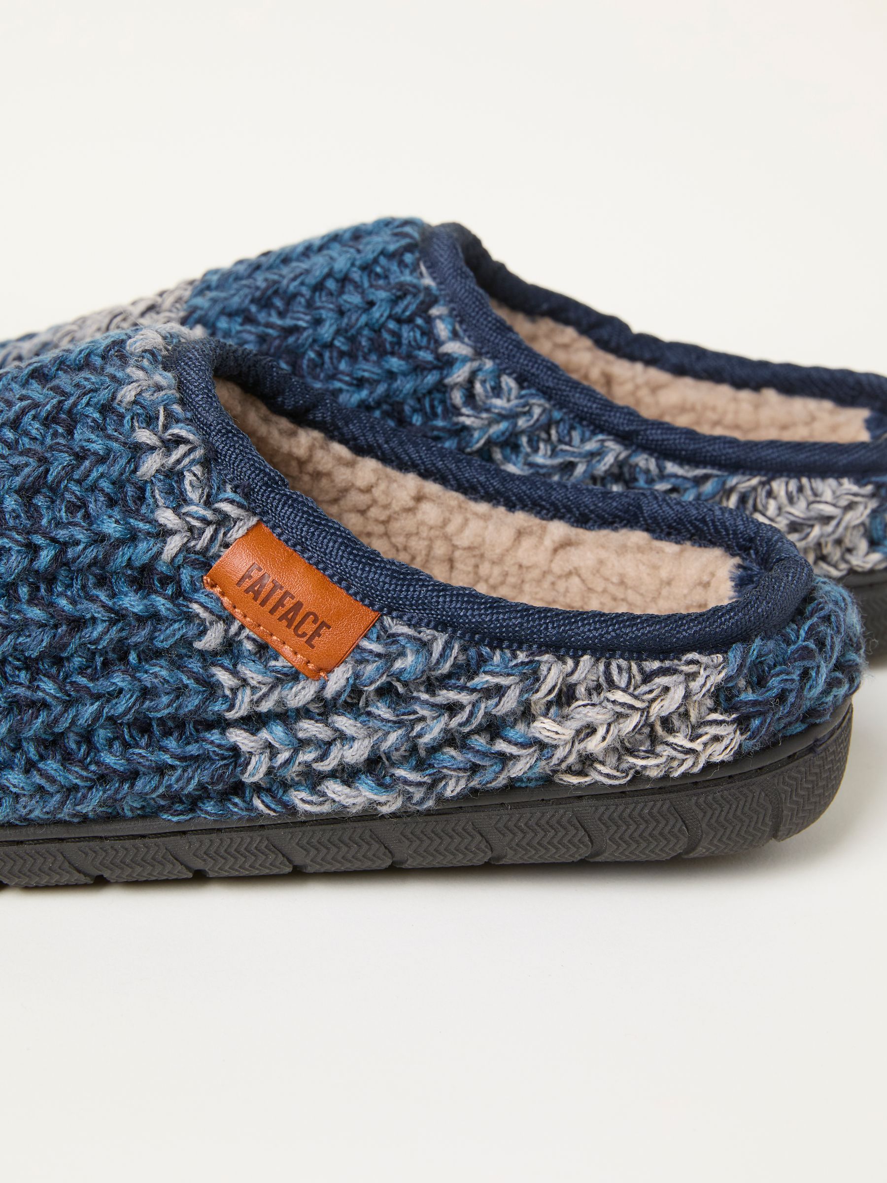 Blue Flexi Knitted Mule - Image 2 of 3