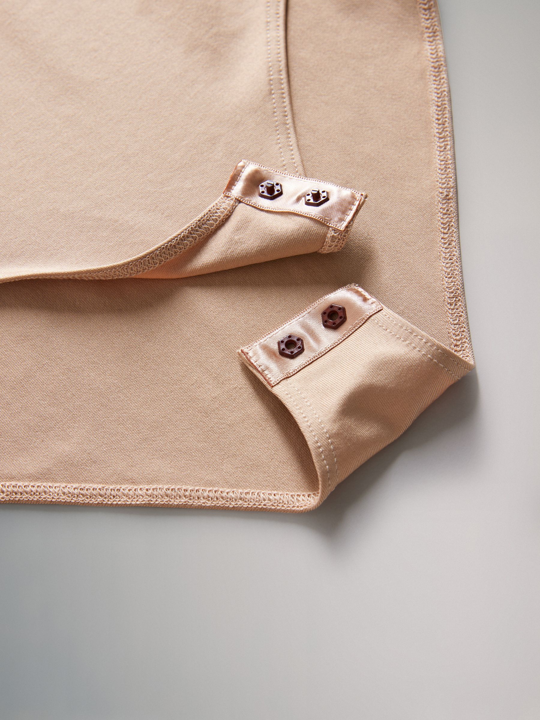 Black/Chocolate Brown/Nude 3 Pack Soft Touch Nylon Strappy Vest Bodysuits - Image 6 of 6