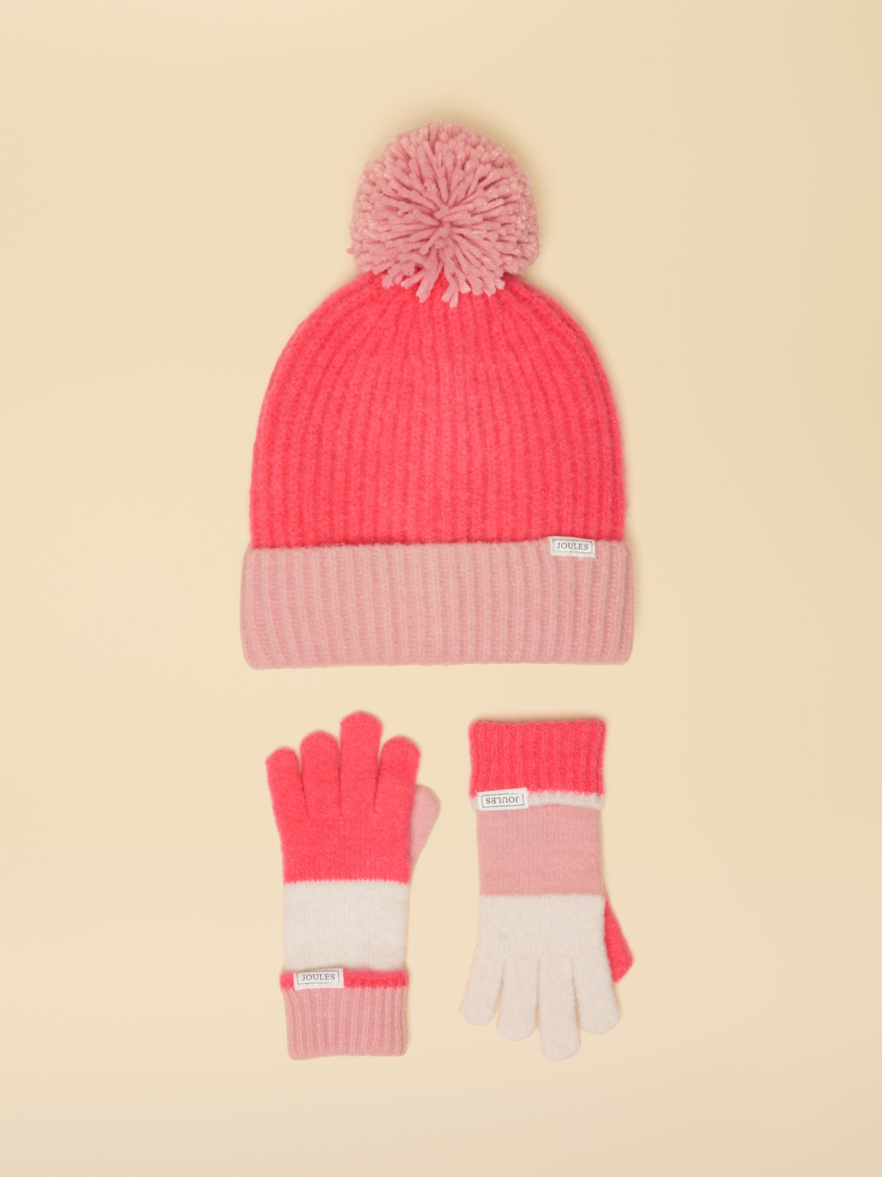 Kids' Explorer Pink Hat and Gloves Set - Image 1 of 3