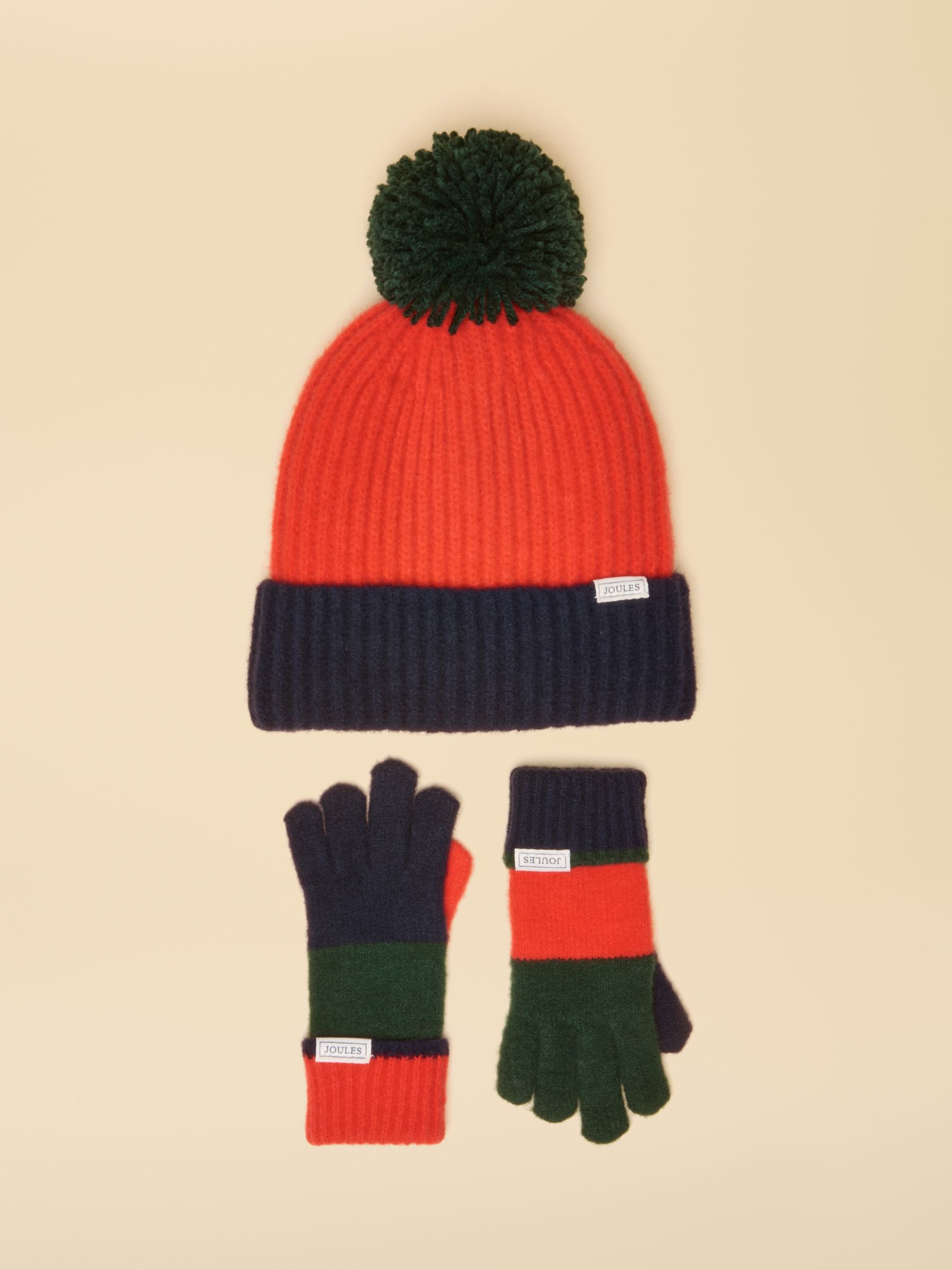 Explorer Orange & Navy Hat and Gloves Set - Image 1 of 3