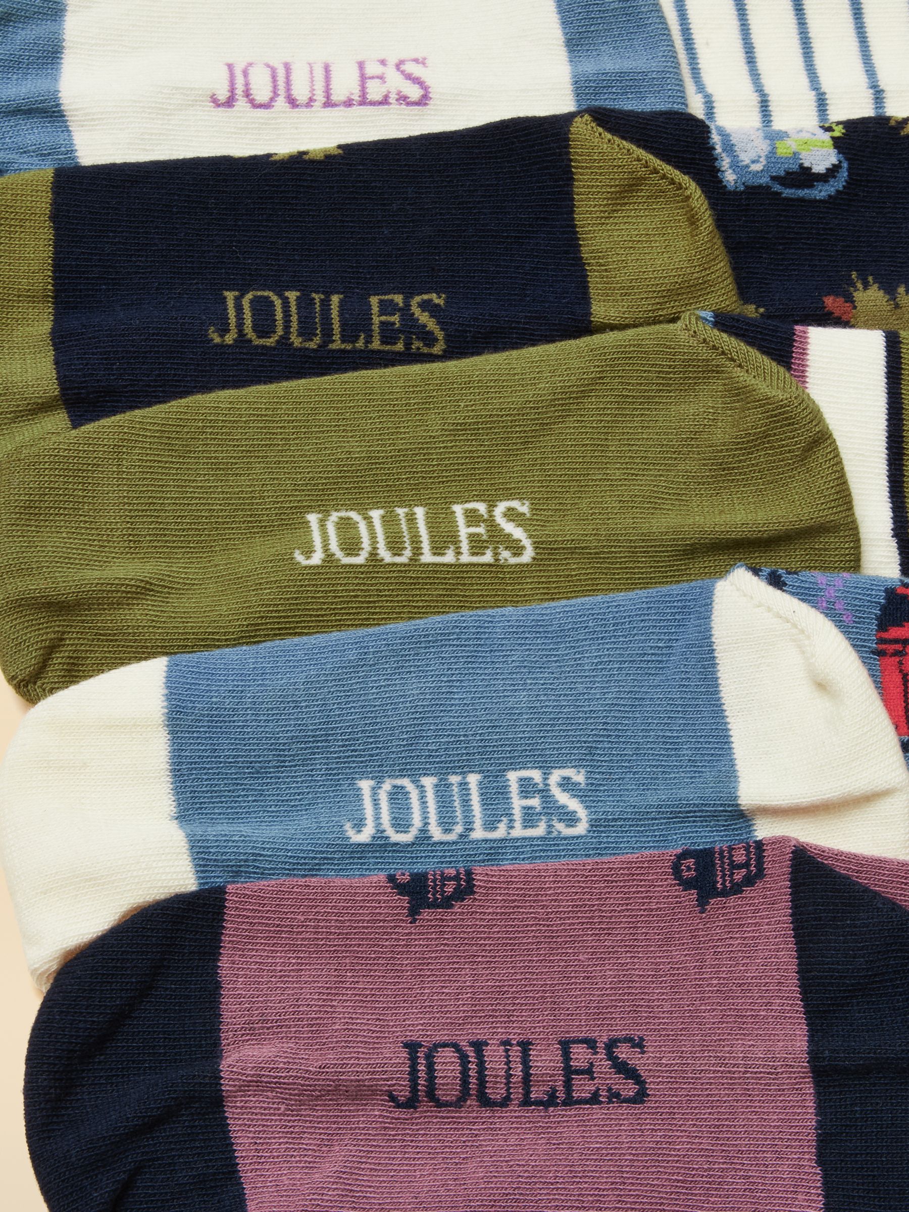 Kids' Eat Feet Blue Bear Socks 5 Pack - Image 3 of 4