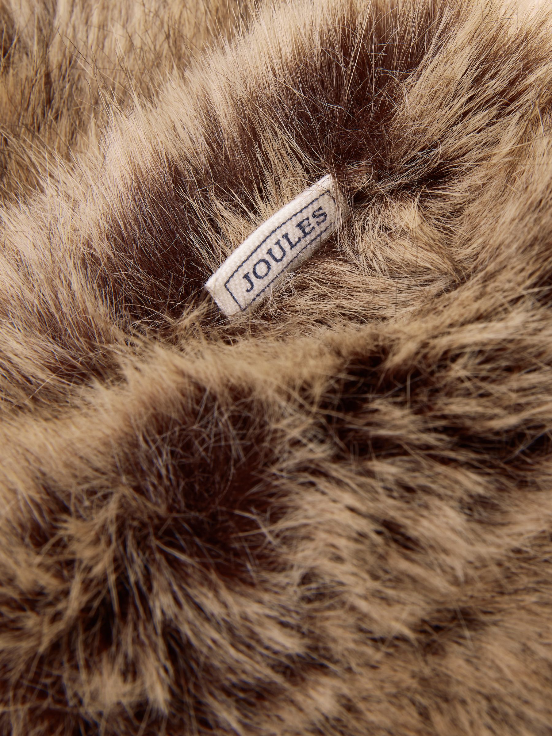 Aspen Chocolate Brown Faux Fur Headband - Image 7 of 8
