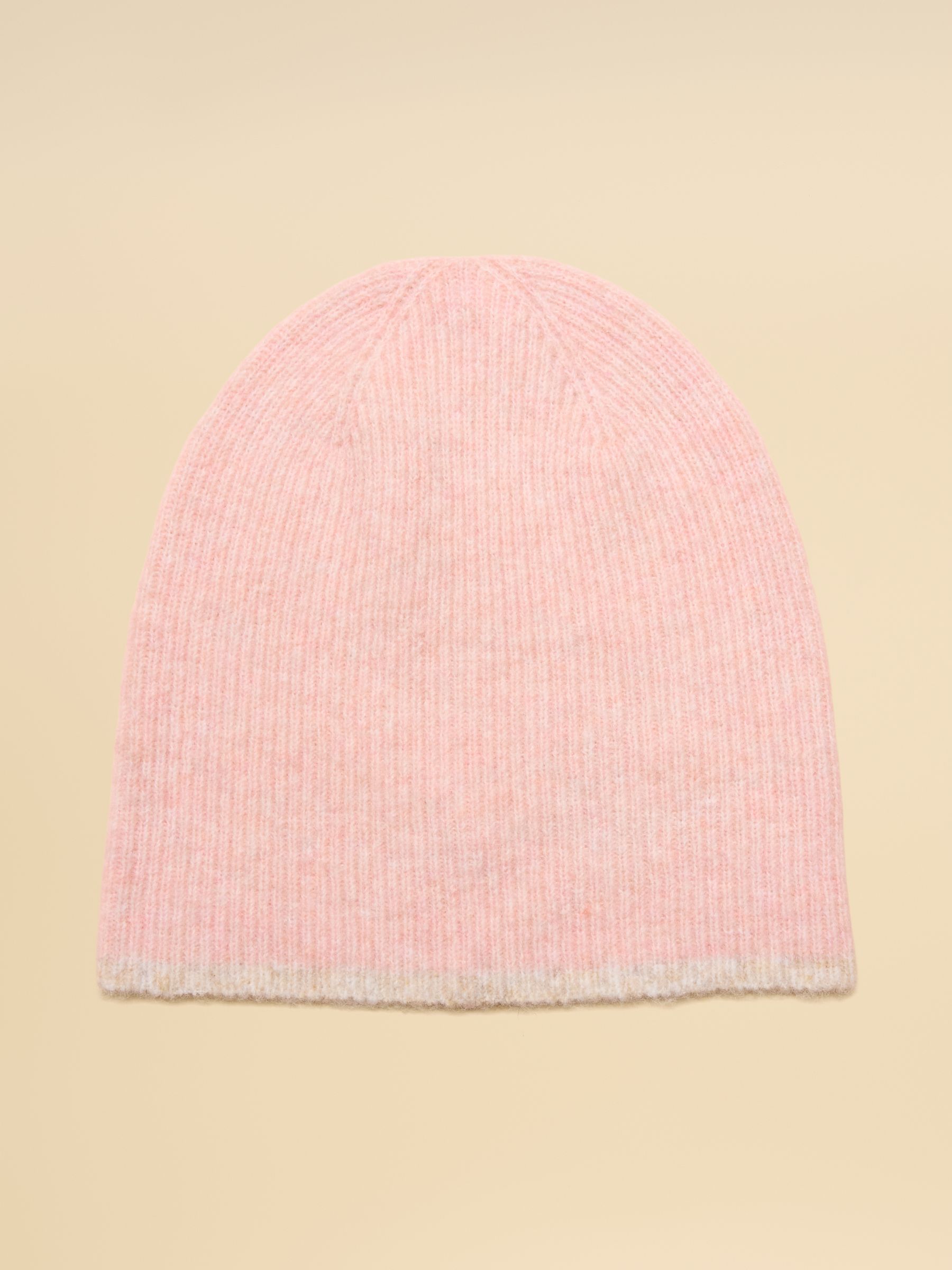 Kendra Pale Pink Fine Knit Beanie - Image 4 of 7