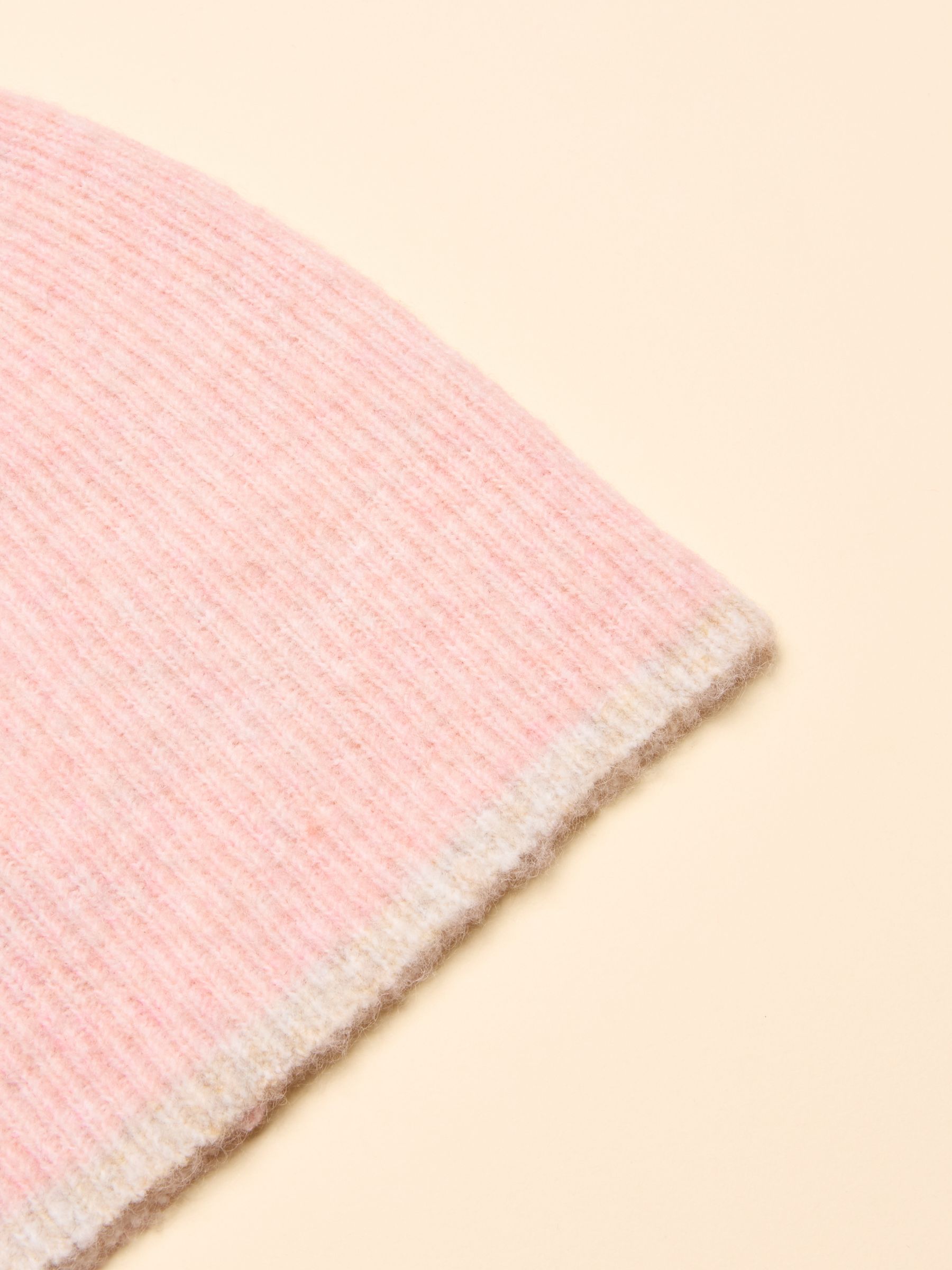 Kendra Pale Pink Fine Knit Beanie - Image 5 of 7