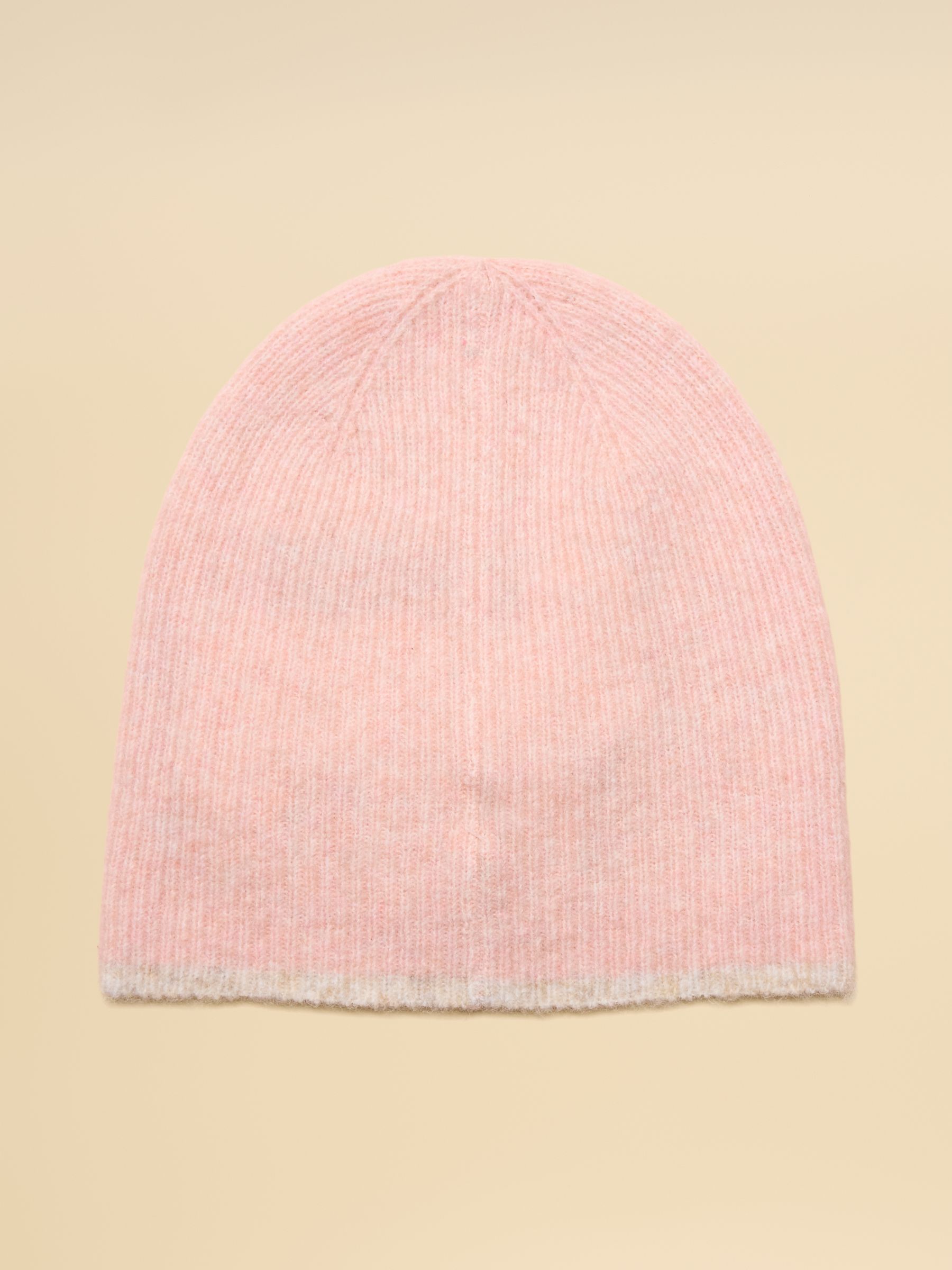 Kendra Pale Pink Fine Knit Beanie - Image 7 of 7