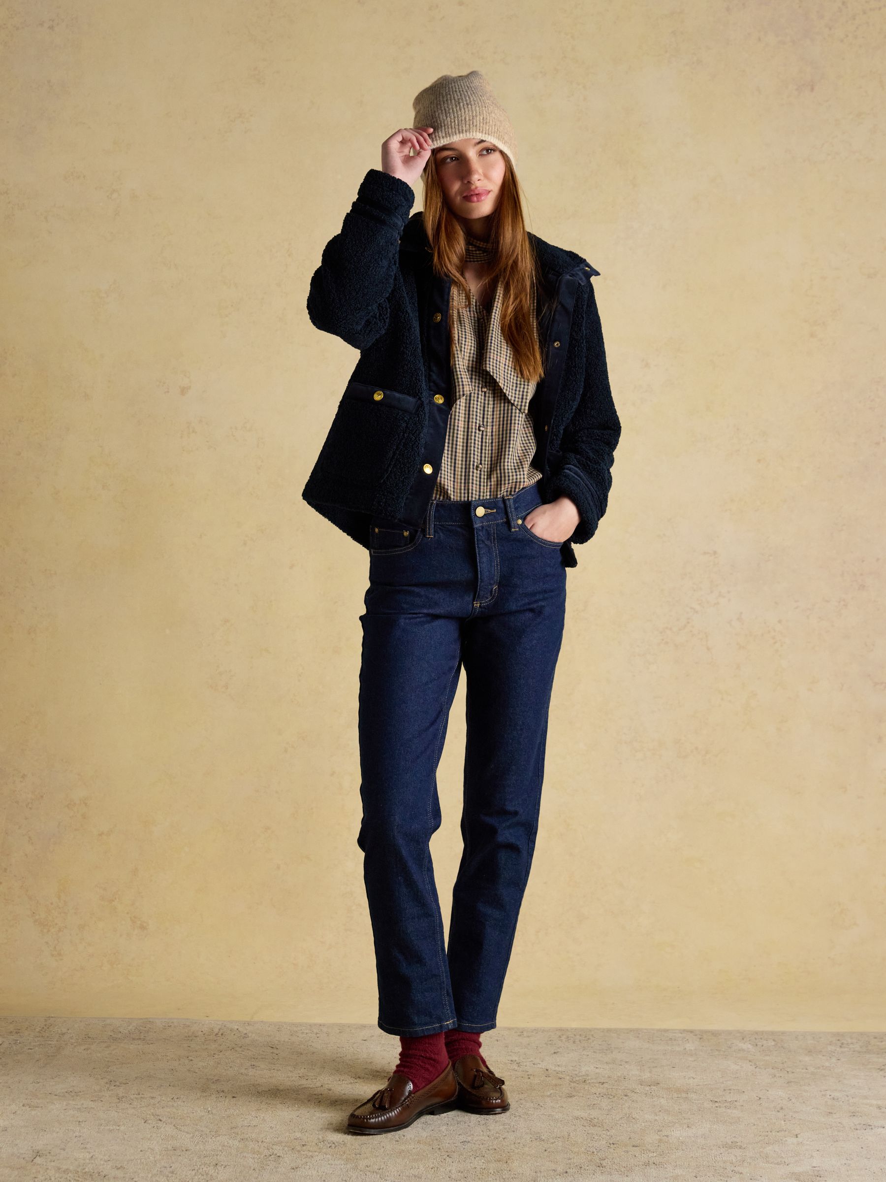 Kendra Neutral Fine Knit Beanie - Image 2 of 7 Kendra Neutral Fine Knit Beanie - Image 2 of 7