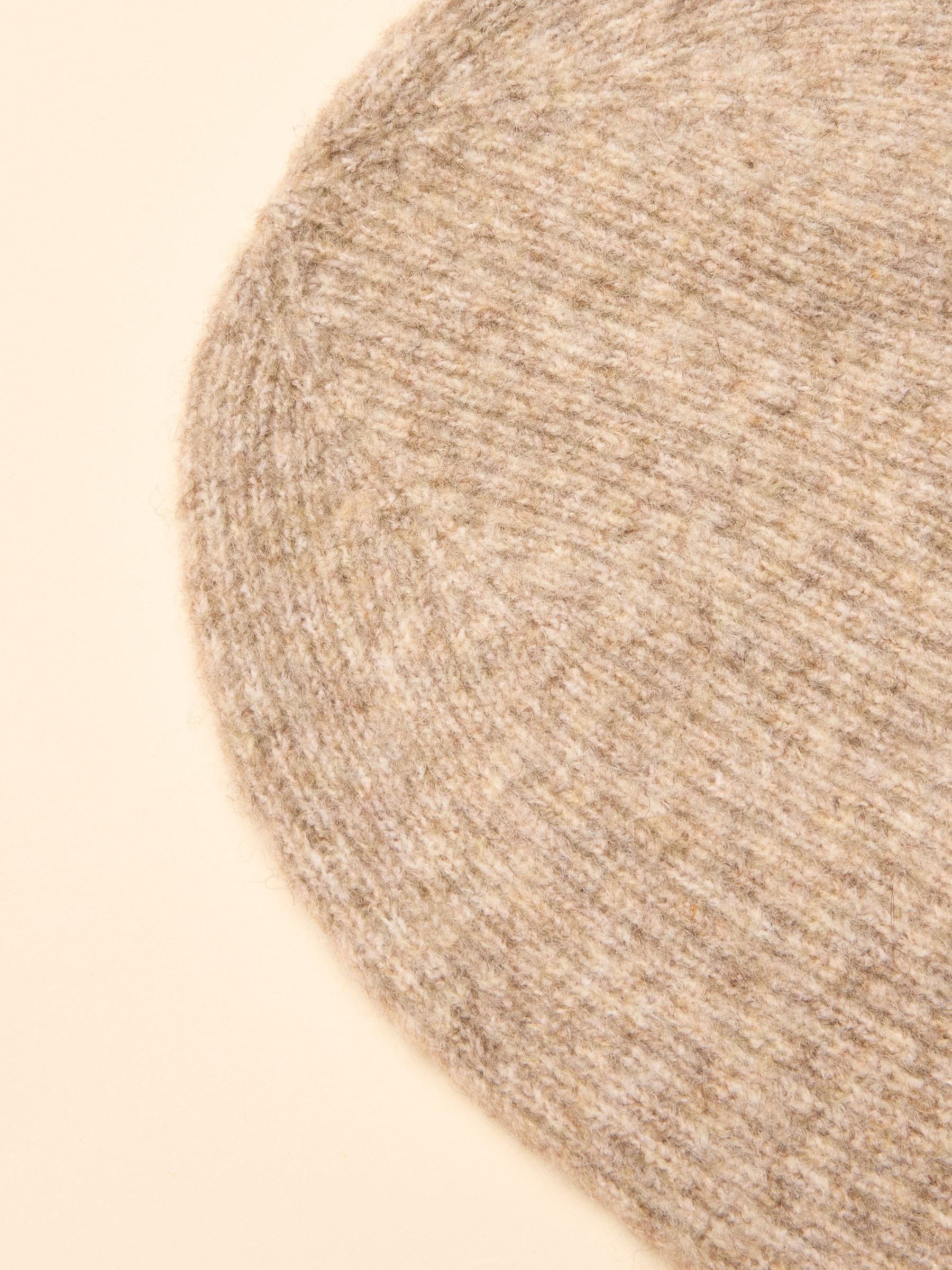 Kendra Neutral Fine Knit Beanie - Image 6 of 7
