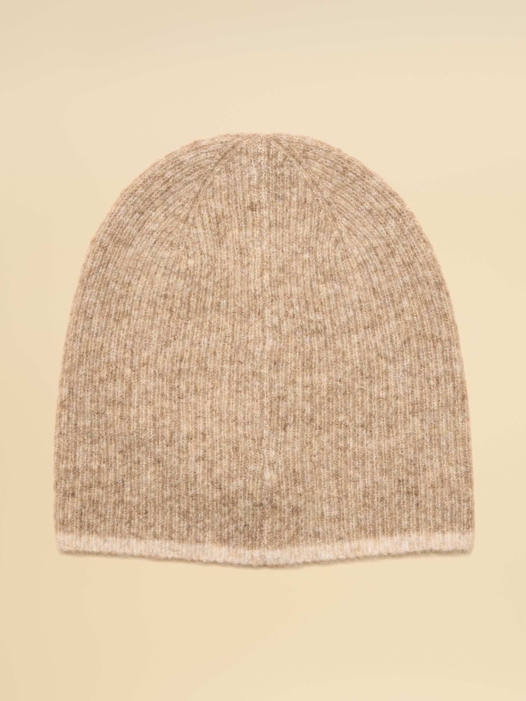 Kendra Neutral Fine Knit Beanie - Image 7 of 7