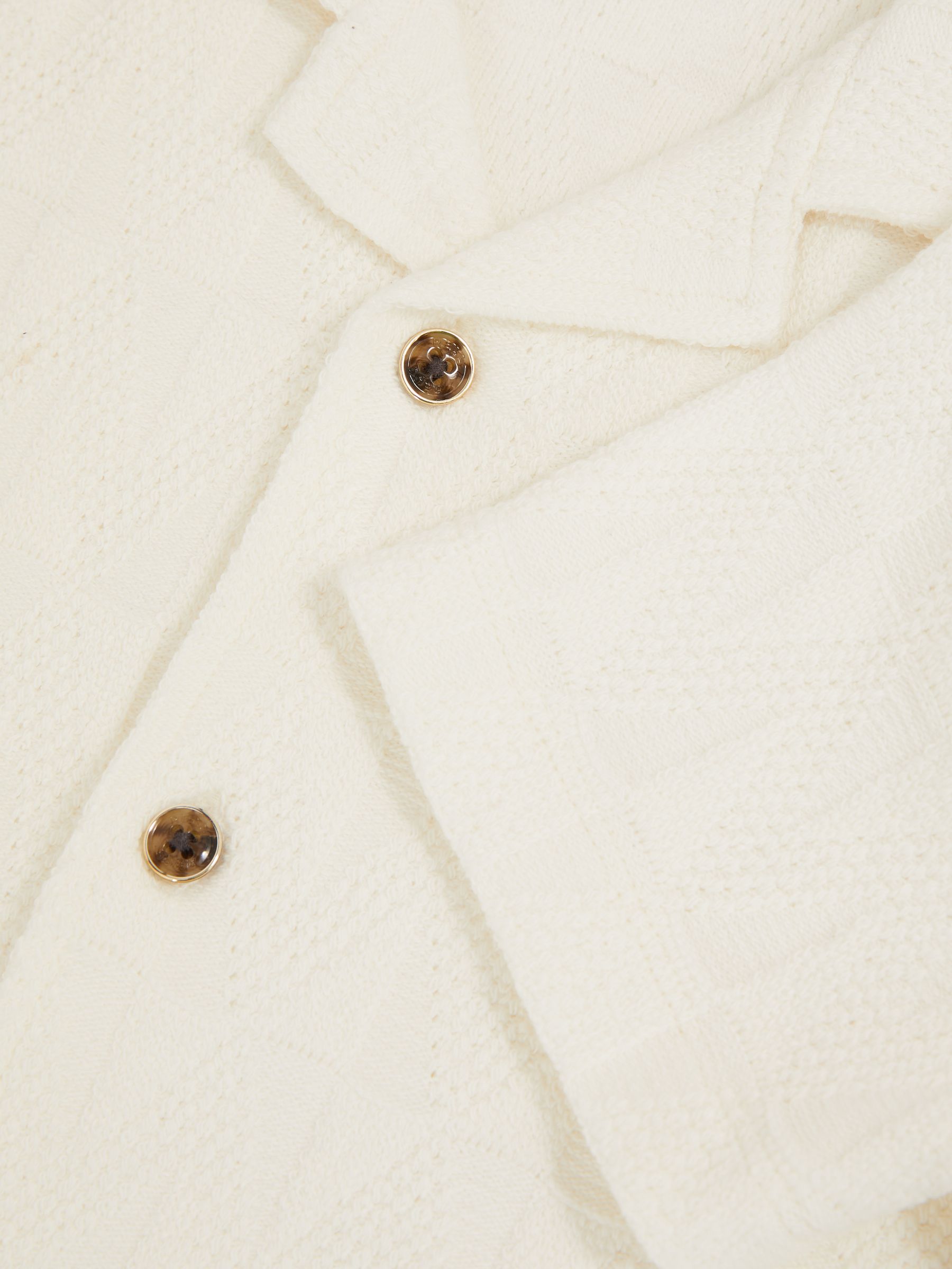 9-13 yrs Stretch-Cotton Textured Shirt in Off White - Image 4 of 4