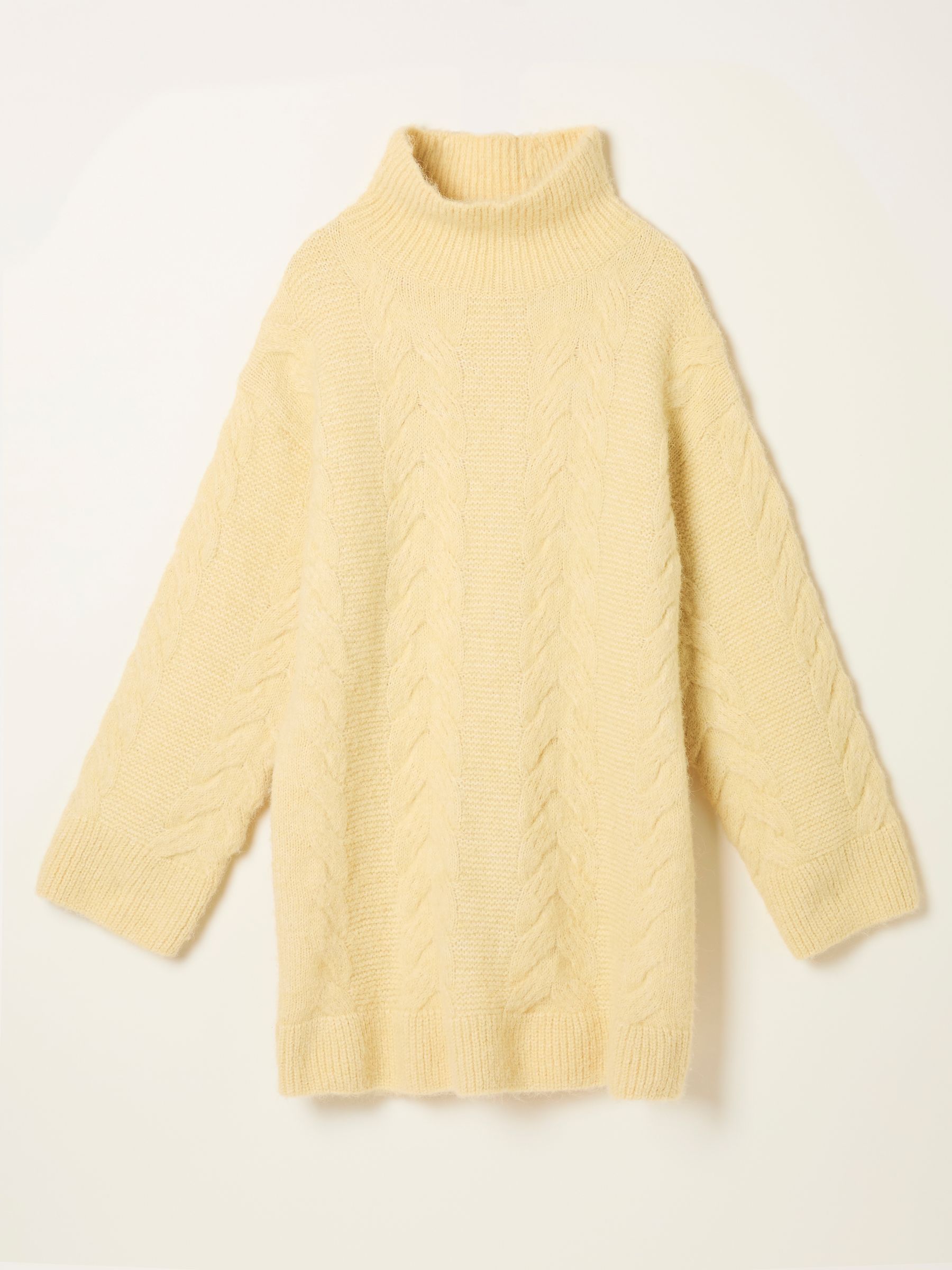 Celia Yellow Knitted Roll Neck Jumper - Image 6 of 6 Celia Yellow Knitted Roll Neck Jumper - Image 6 of 6