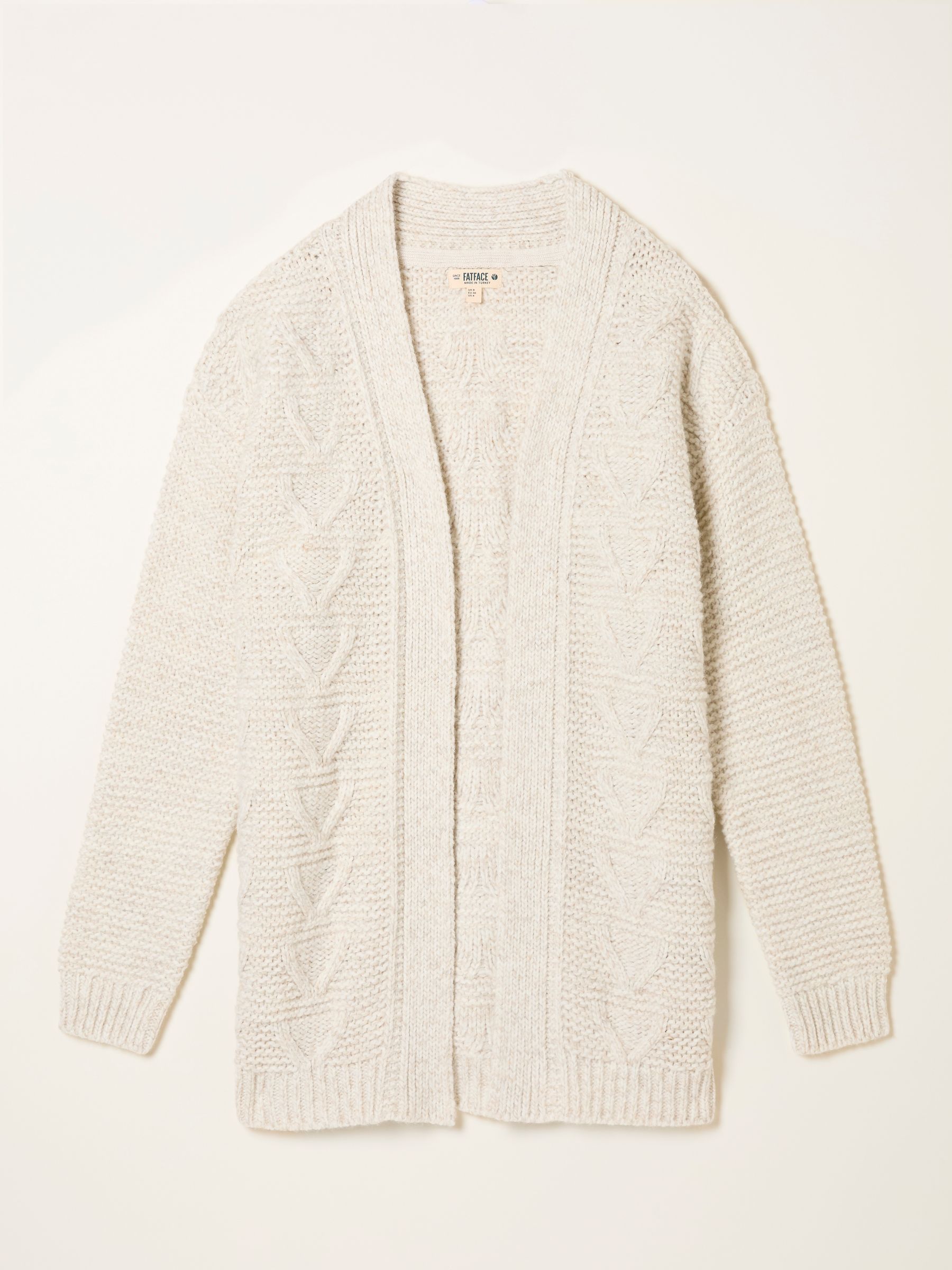 Ezzie Ivory Knitted Edge To Edge Cardigan - Image 6 of 6