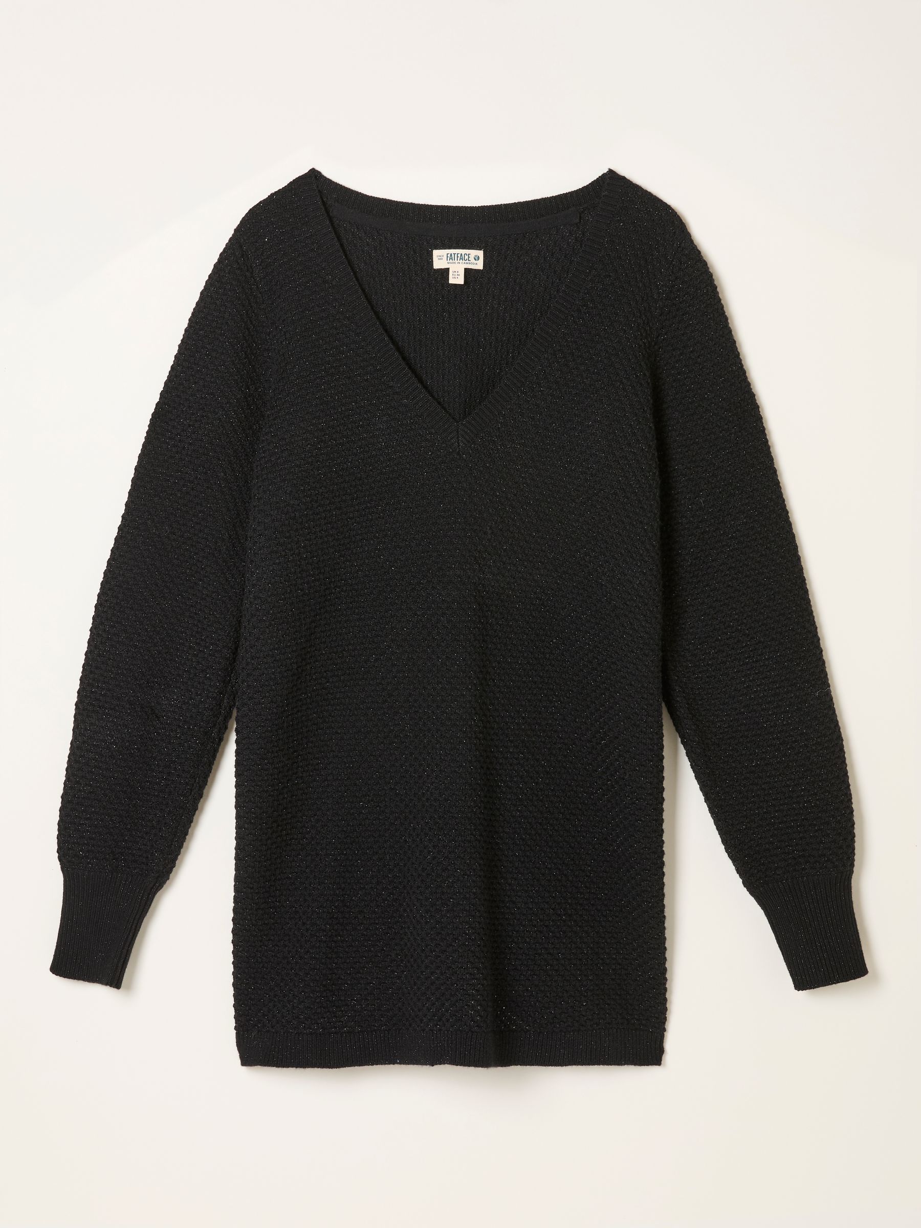 Lara Black Sparkle Knitted Tunic - Image 5 of 5 Lara Black Sparkle Knitted Tunic - Image 5 of 5