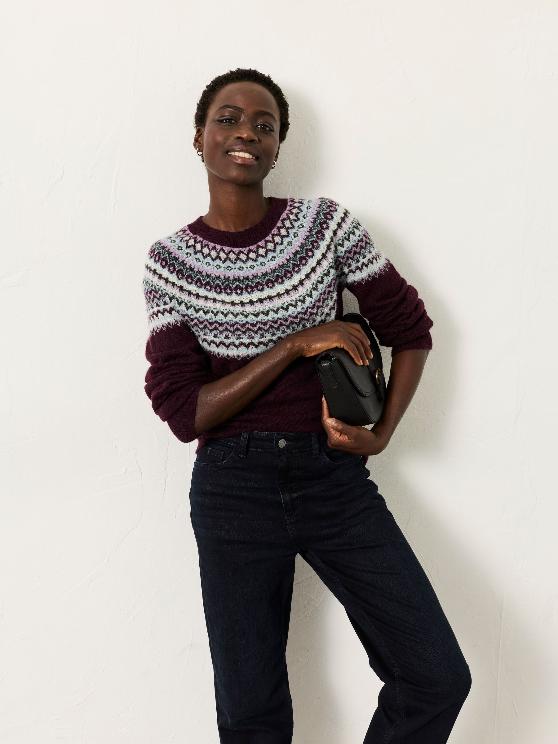 Fairisle Knitted Crew Neck Jumper