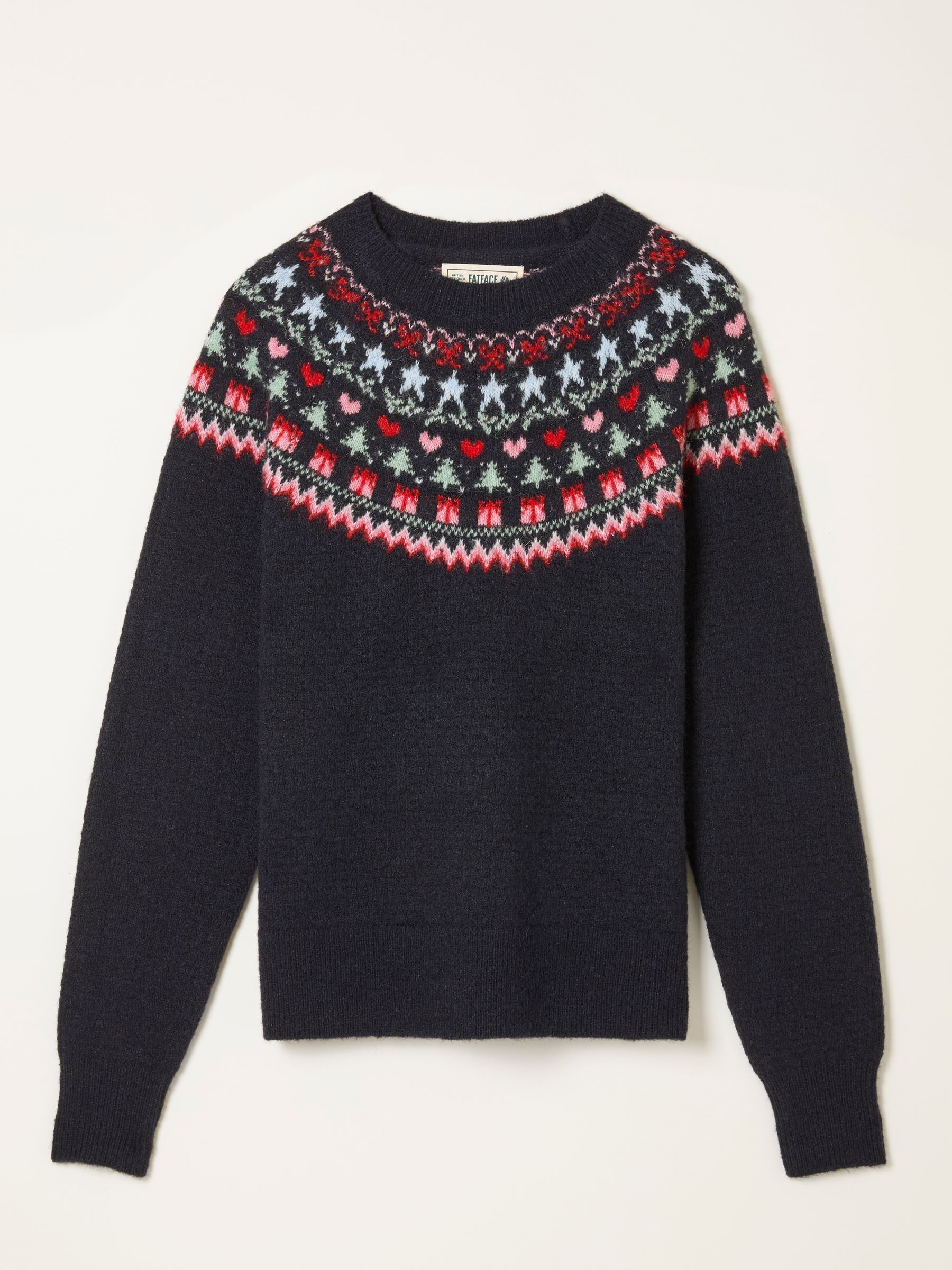 Noelle Navy Fairisle Knitted Jumper - Image 5 of 5