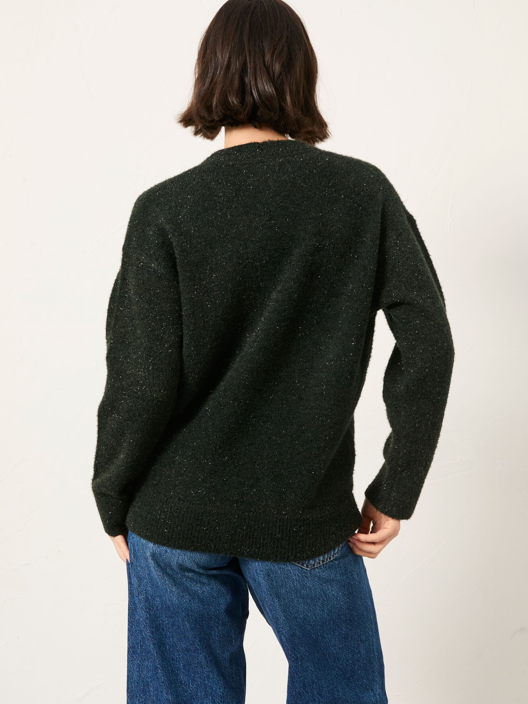 Blanche Green Oversized Knitted Cardigan - Image 2 of 5