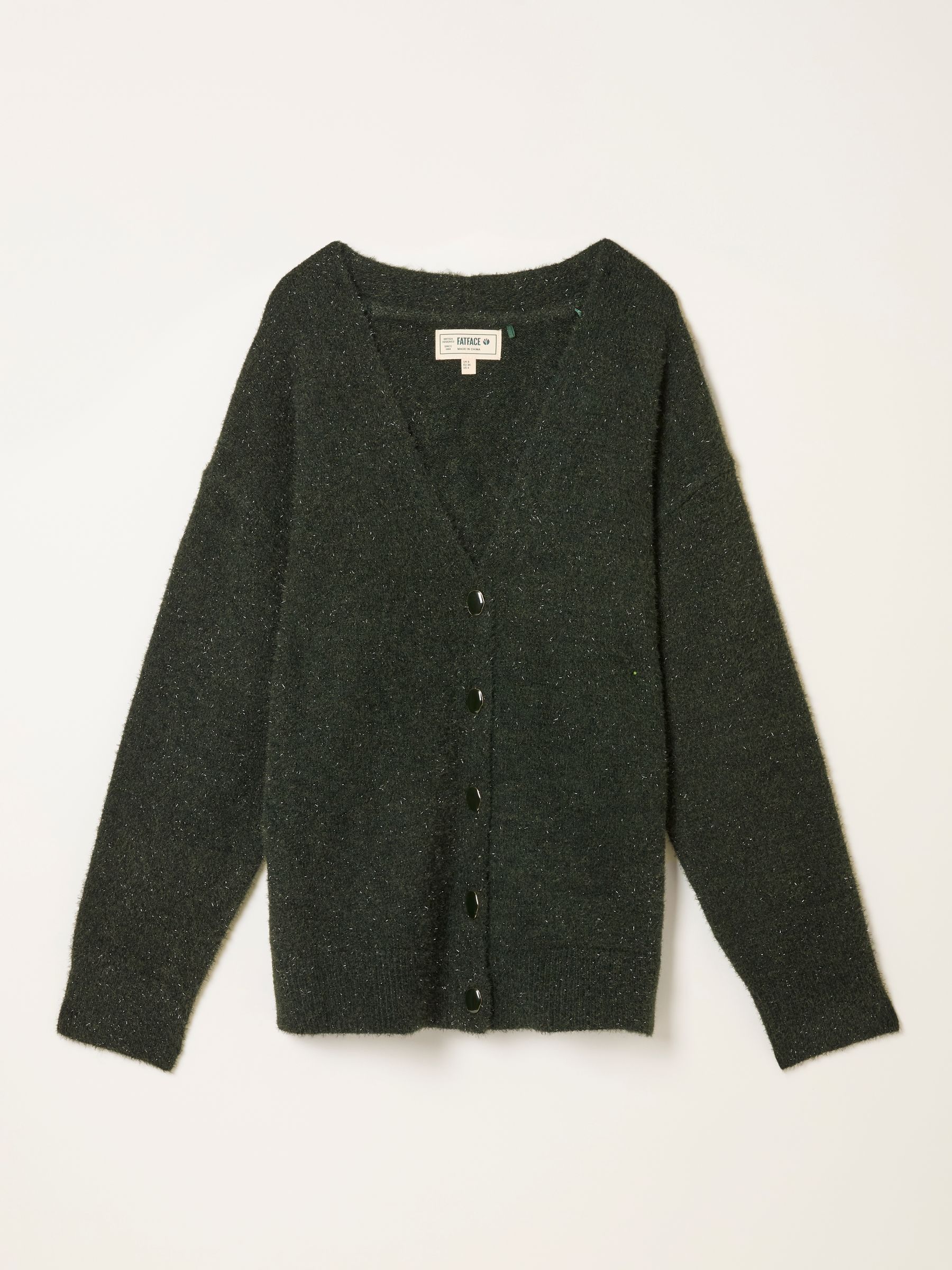 Blanche Green Oversized Knitted Cardigan - Image 5 of 5