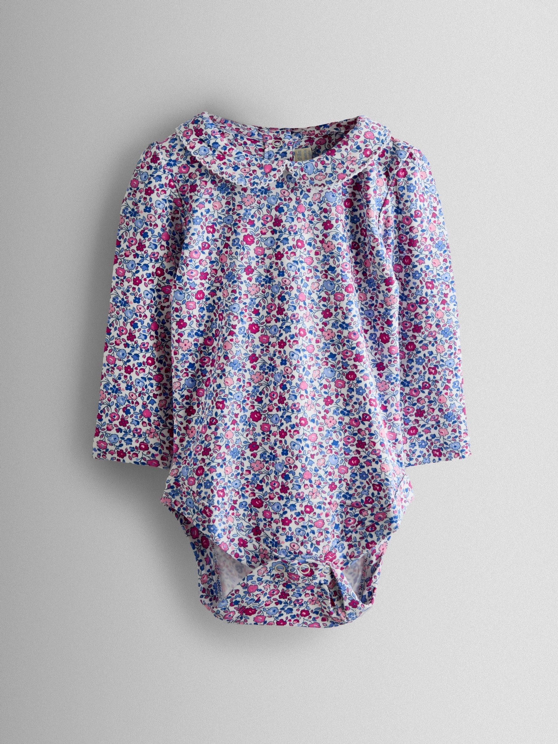 Pink 2-Pack Ditsy Floral Peter Pan Bodies - Image 4 of 7