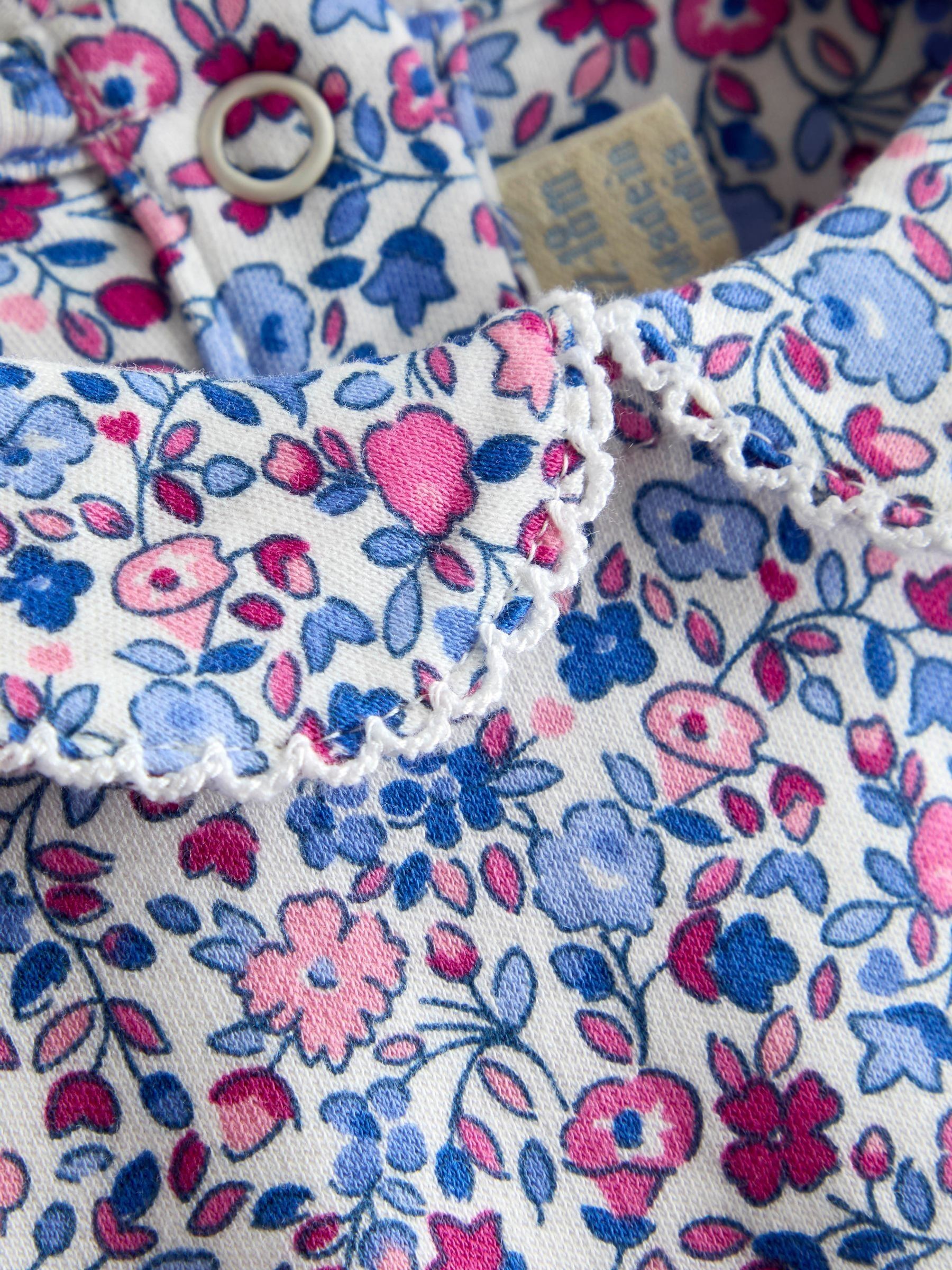 Pink 2-Pack Ditsy Floral Peter Pan Bodies - Image 6 of 7