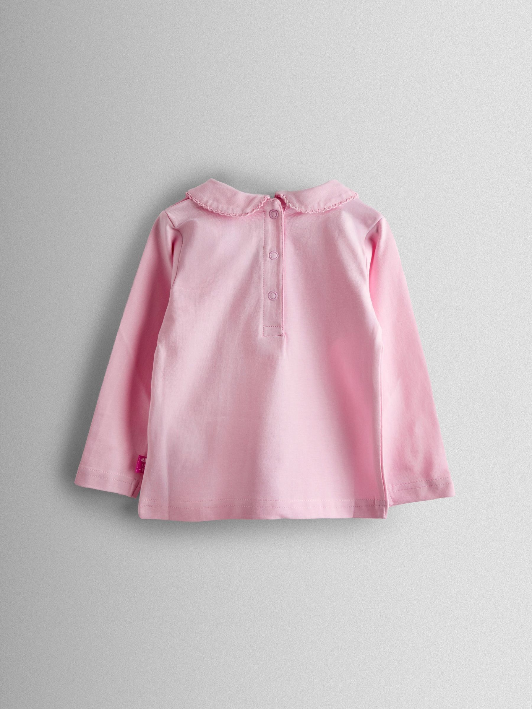 Pink 2-Pack 100% Cotton Plain Peter Pan Tops - Image 5 of 7
