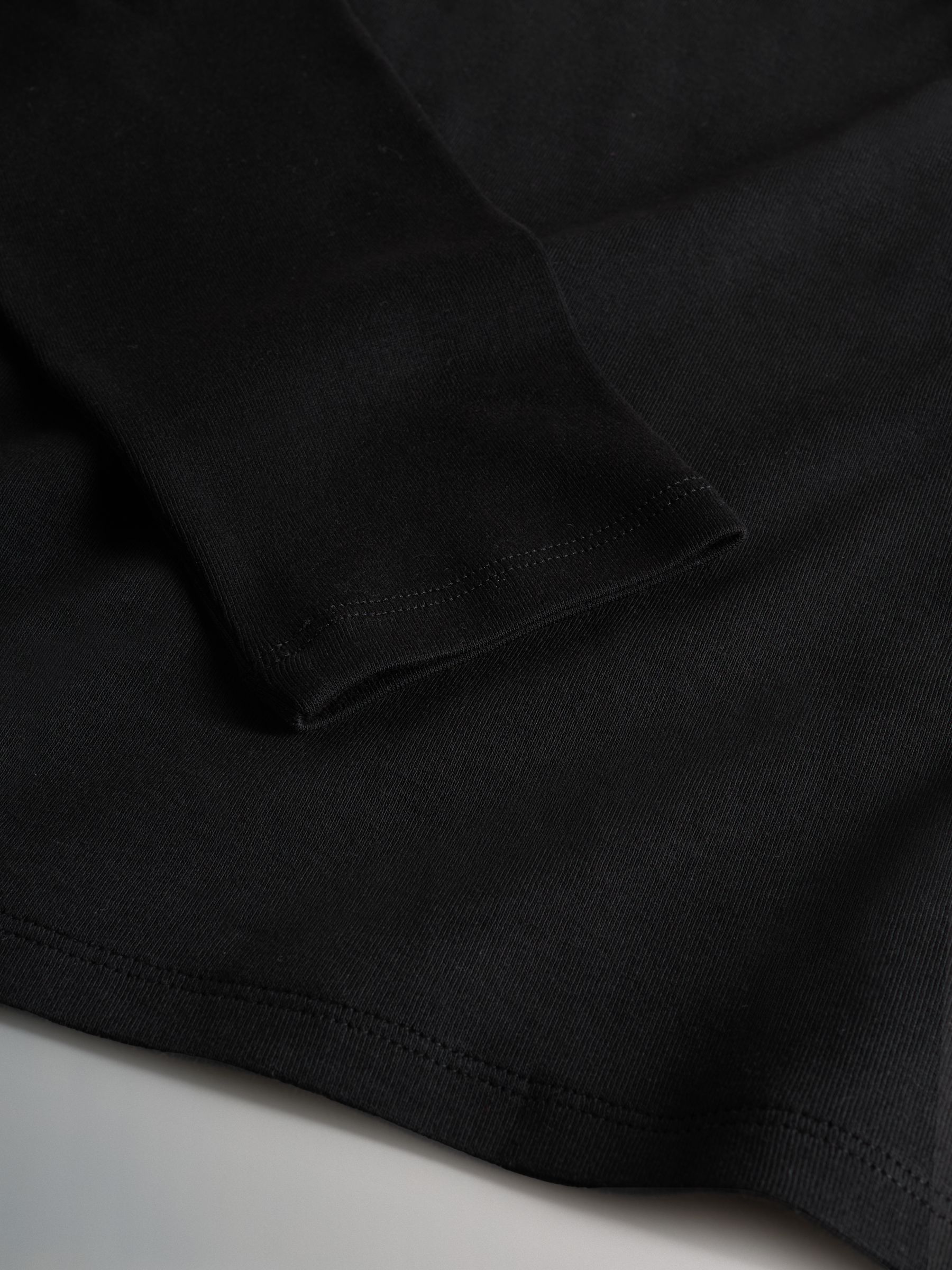 Black/Chocolate Brown/Taupe Brown/Stone 4 Pack Mock Neck Long Sleeve T-Shirts - Image 6 of 6