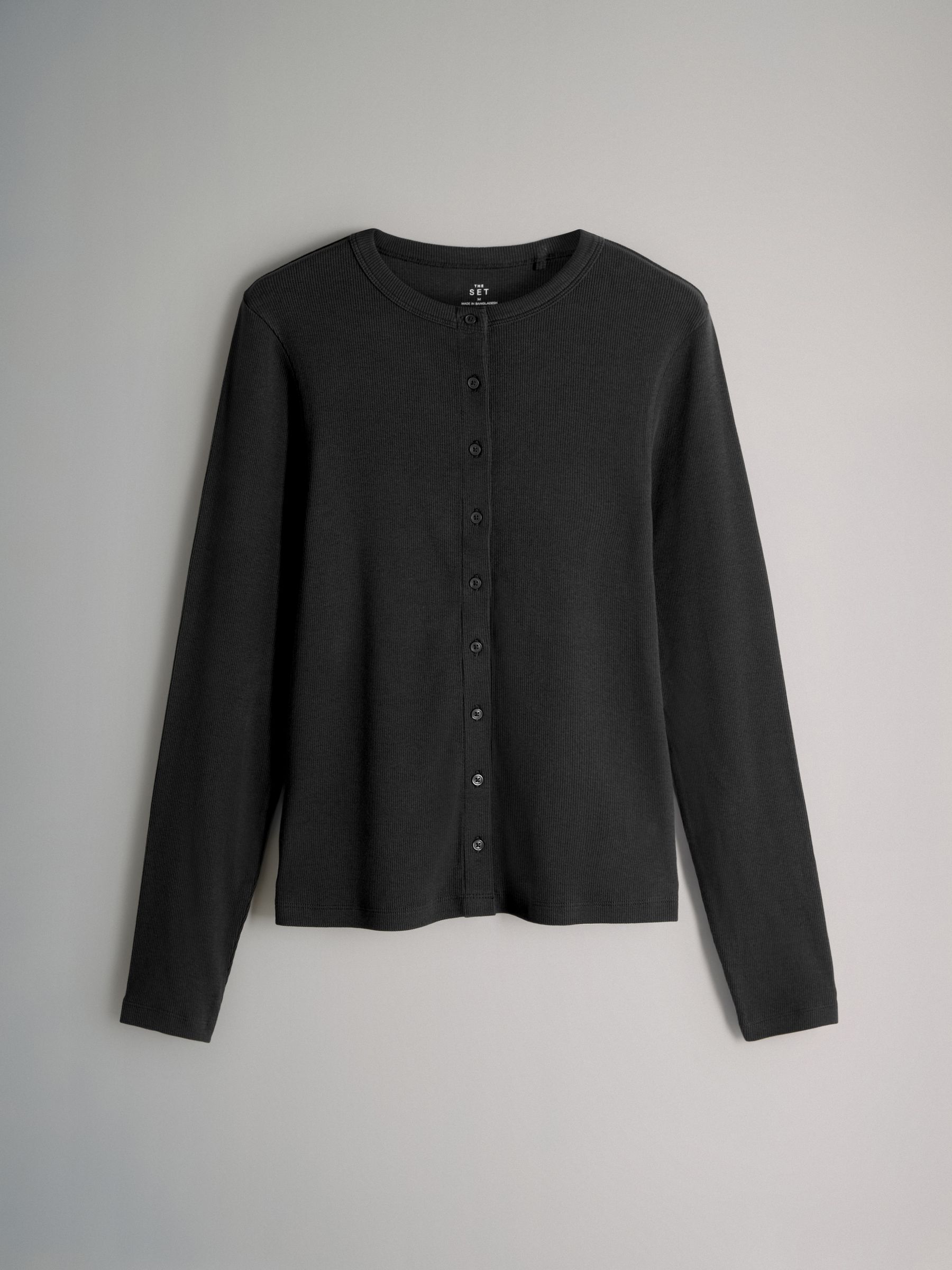 3 Pack Long Sleeve Button Through Rib T-Shirts - Image 3 of 6