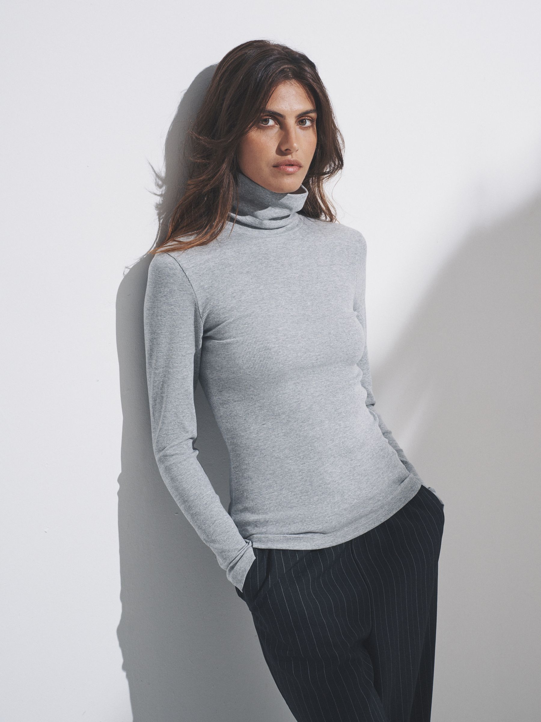 3 Pack Long Sleeve Ribbed Roll Neck T-Shirts - Image 1 of 13