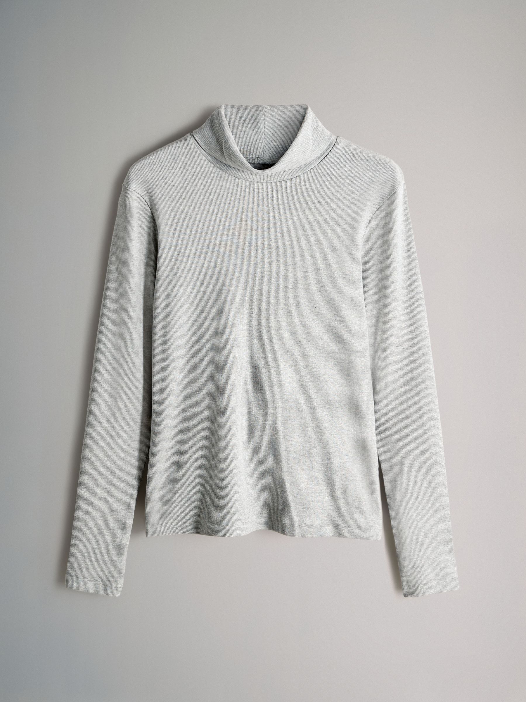 3 Pack Long Sleeve Ribbed Roll Neck T-Shirts - Image 11 of 13