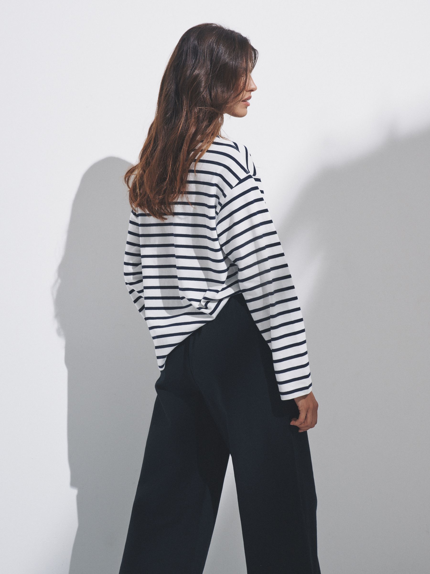Navy/Stripe/Neutral - 3 Pack Boat Neck Heavyweight T-Shirts - Image 3 of 14