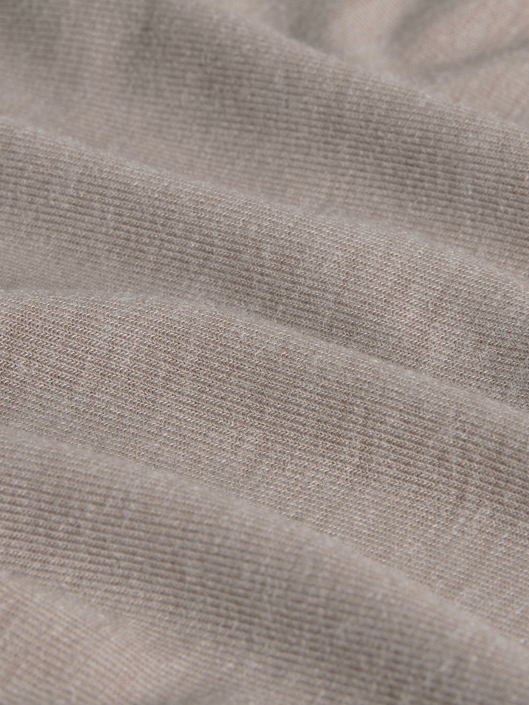 Black/Brown/Taupe - 3 Pack Long Sleeve 100% Cotton Slub Polo T-Shirts - Image 6 of 6