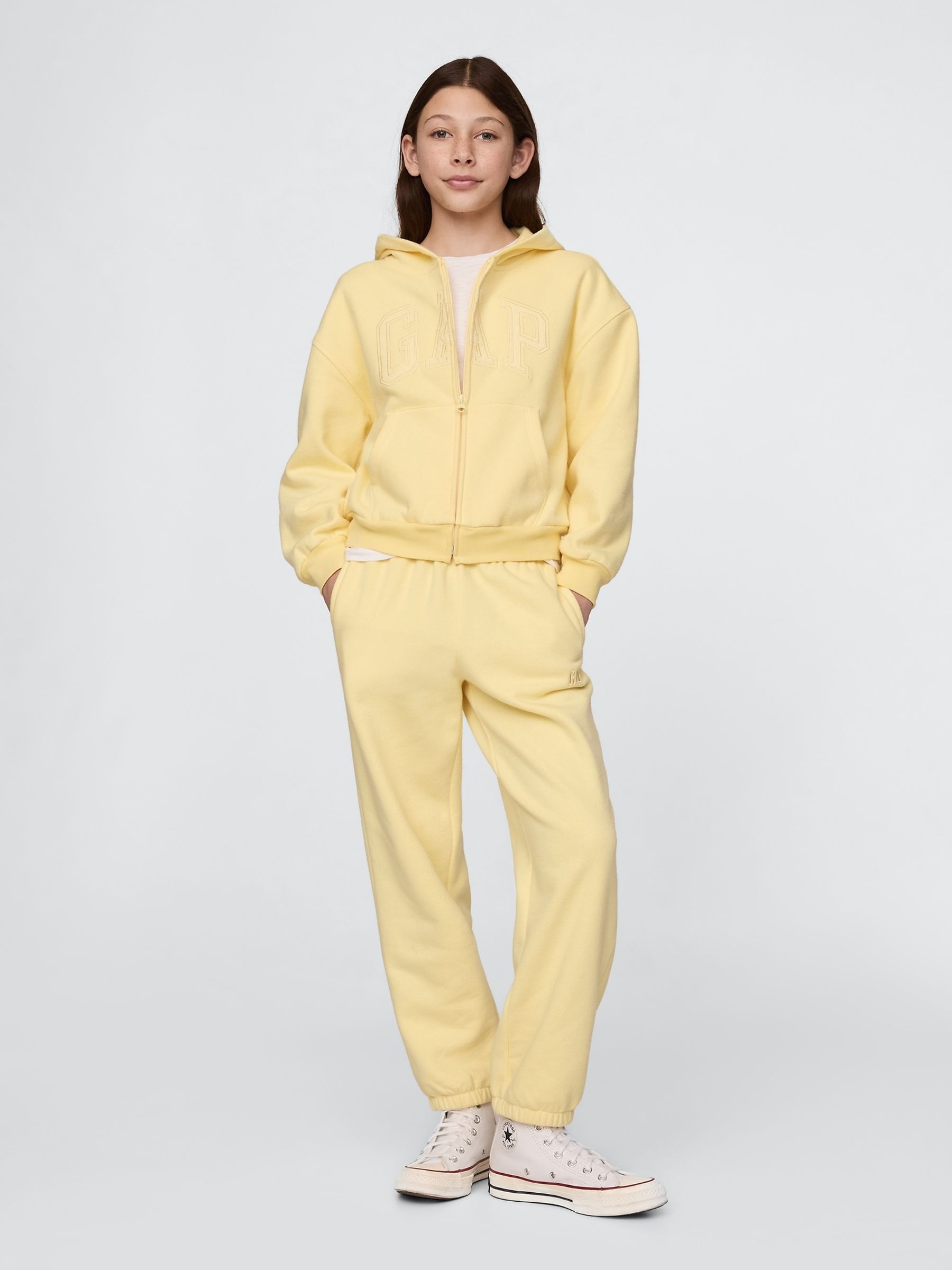 Yellow Vintage Soft Logo Joggers - Image 3 of 5