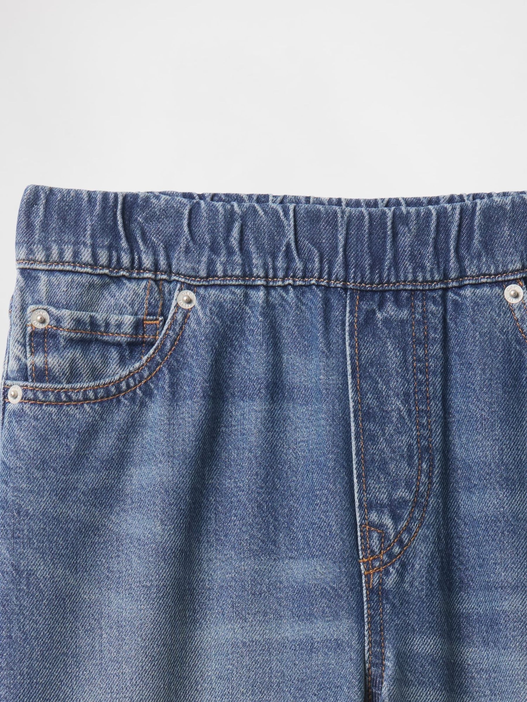 Blue UltraSoft Pull On Baggy Jeans (4-13yrs) - Image 5 of 5