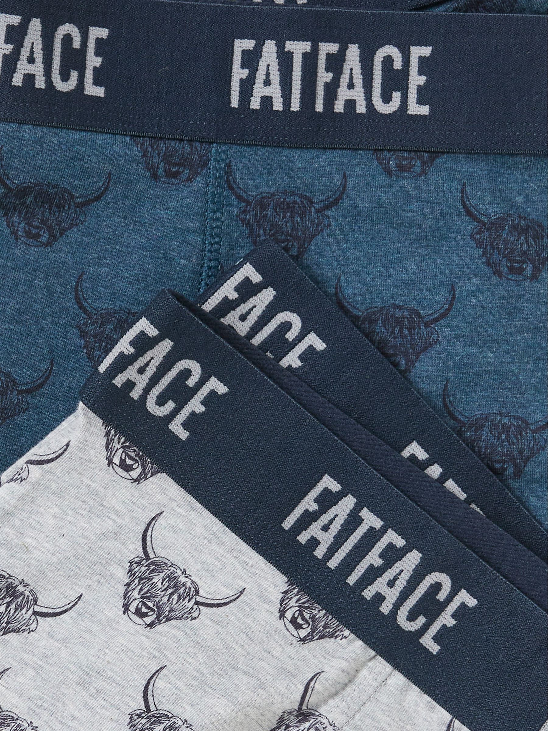 Teal Blue 2 Pack of Highland Cow Boxers - Image 2 of 2