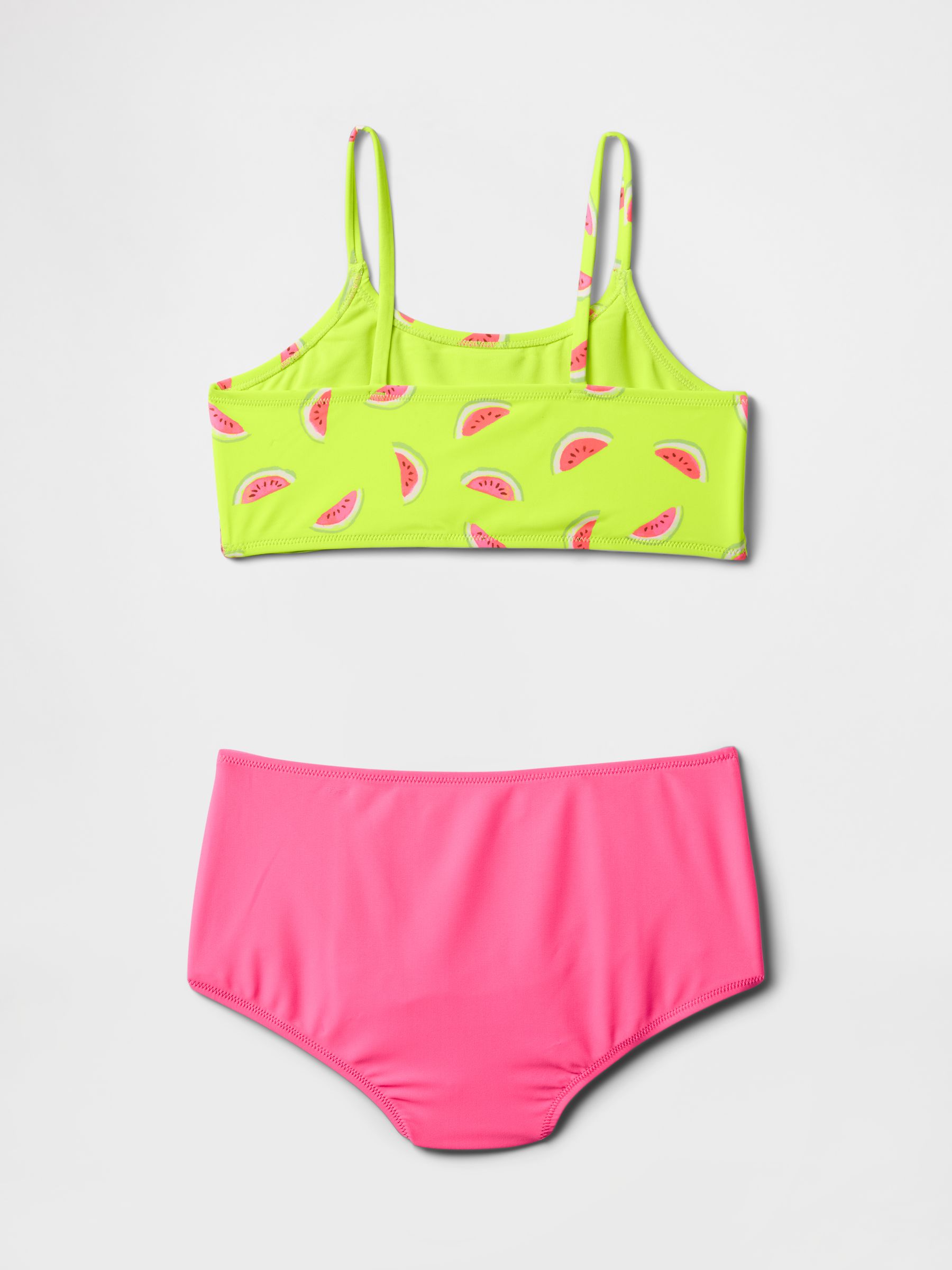 Yellow & Pink Watermelon Two Piece Swimsuit (4-13yrs) - Image 2 of 3
