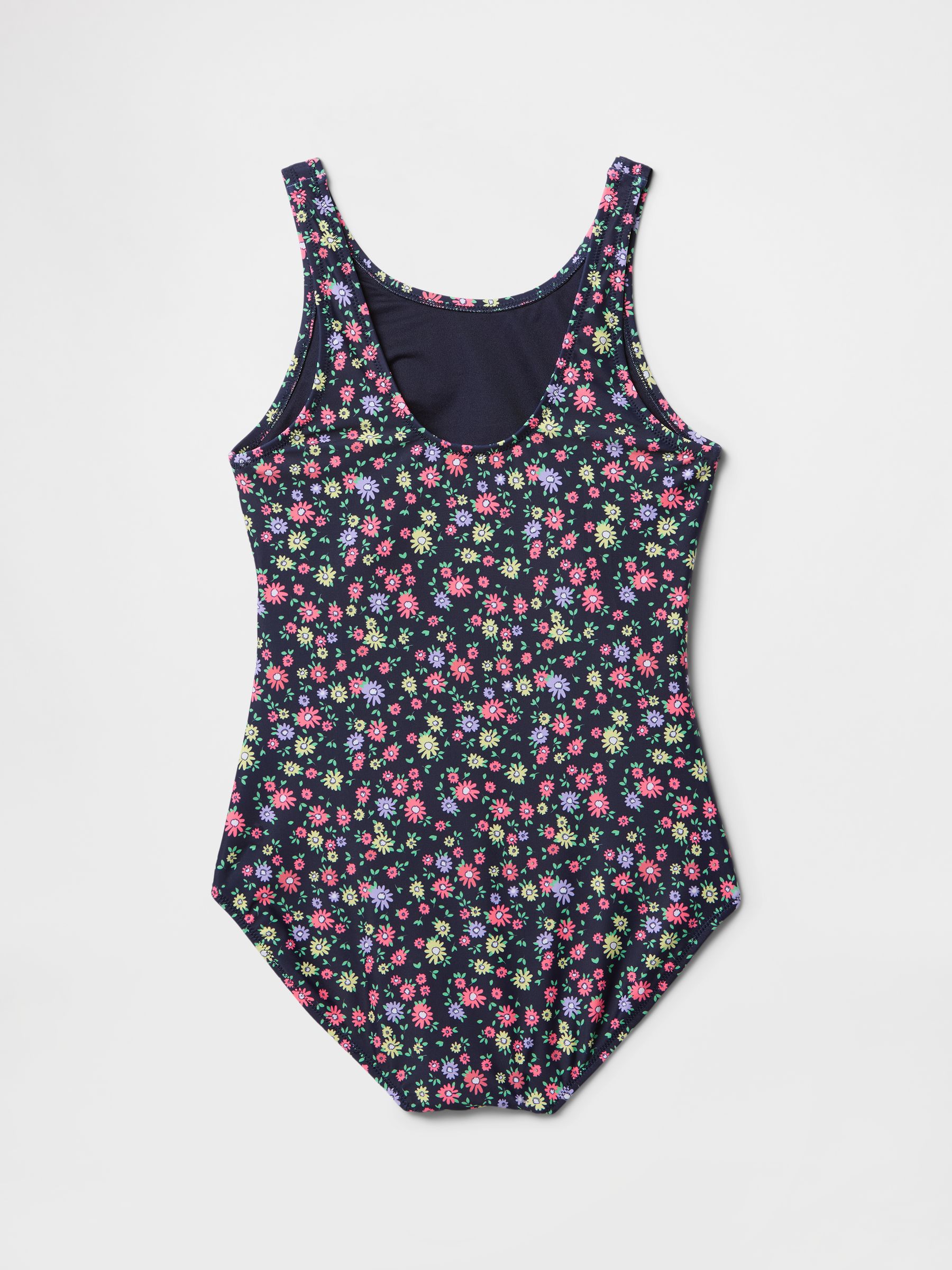 Black Floral Cutout One Piece Swimsuit (4-13yrs) - Image 2 of 2