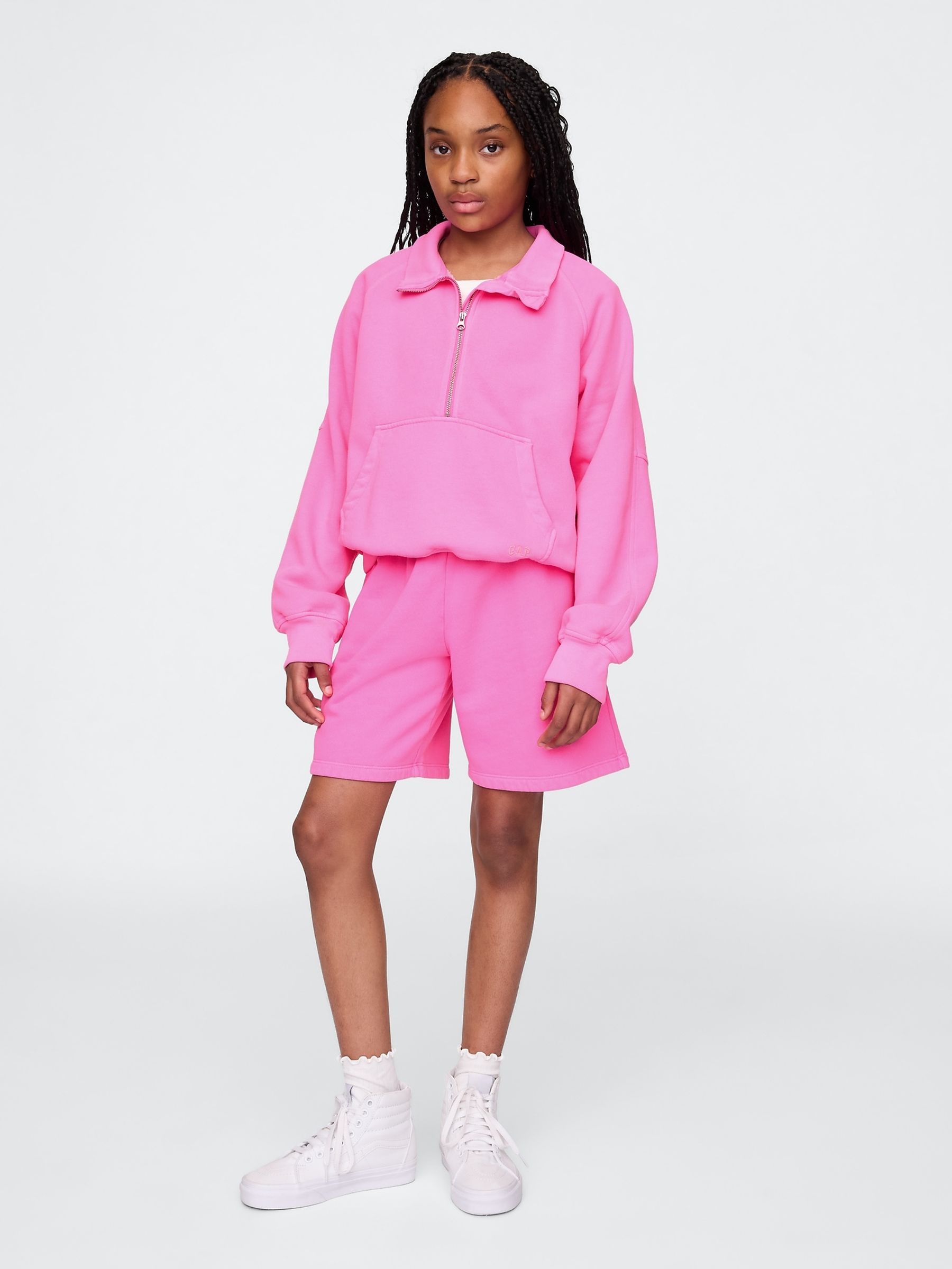 Pink Scuba Half-Zip Pullover (4-13yrs) - Image 3 of 5