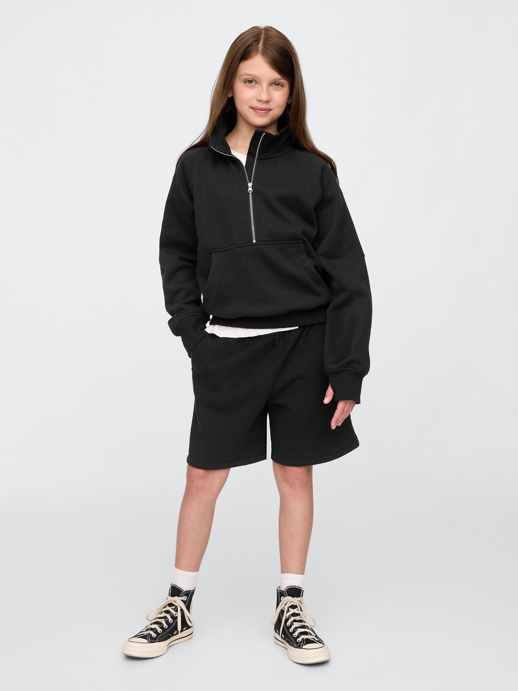 Black VintageSoft Relaxed Easy Shorts (4-13yrs) - Image 3 of 5