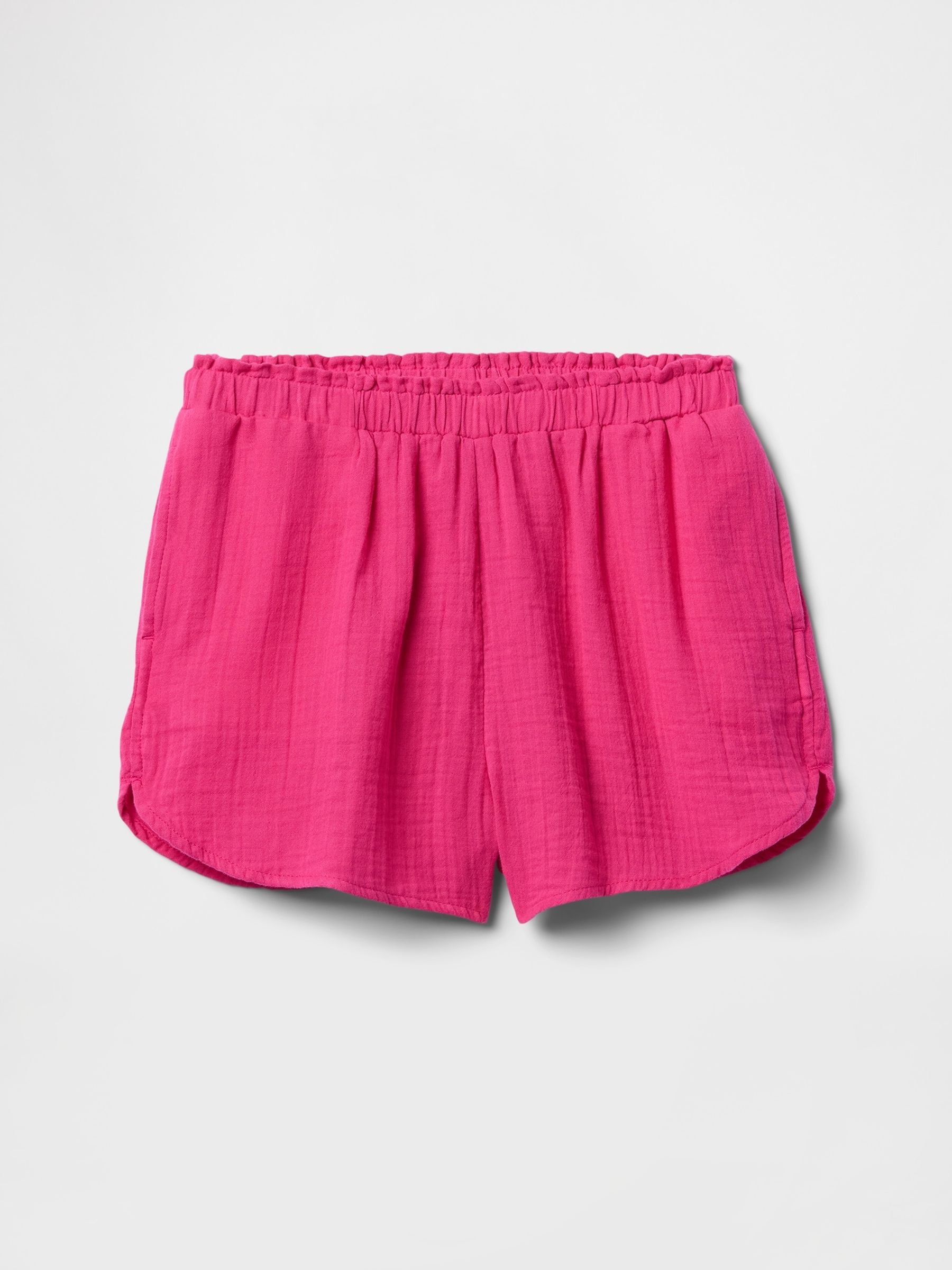 Pink Crinkle Gauze Easy Shorts (4-13yrs) - Image 4 of 5