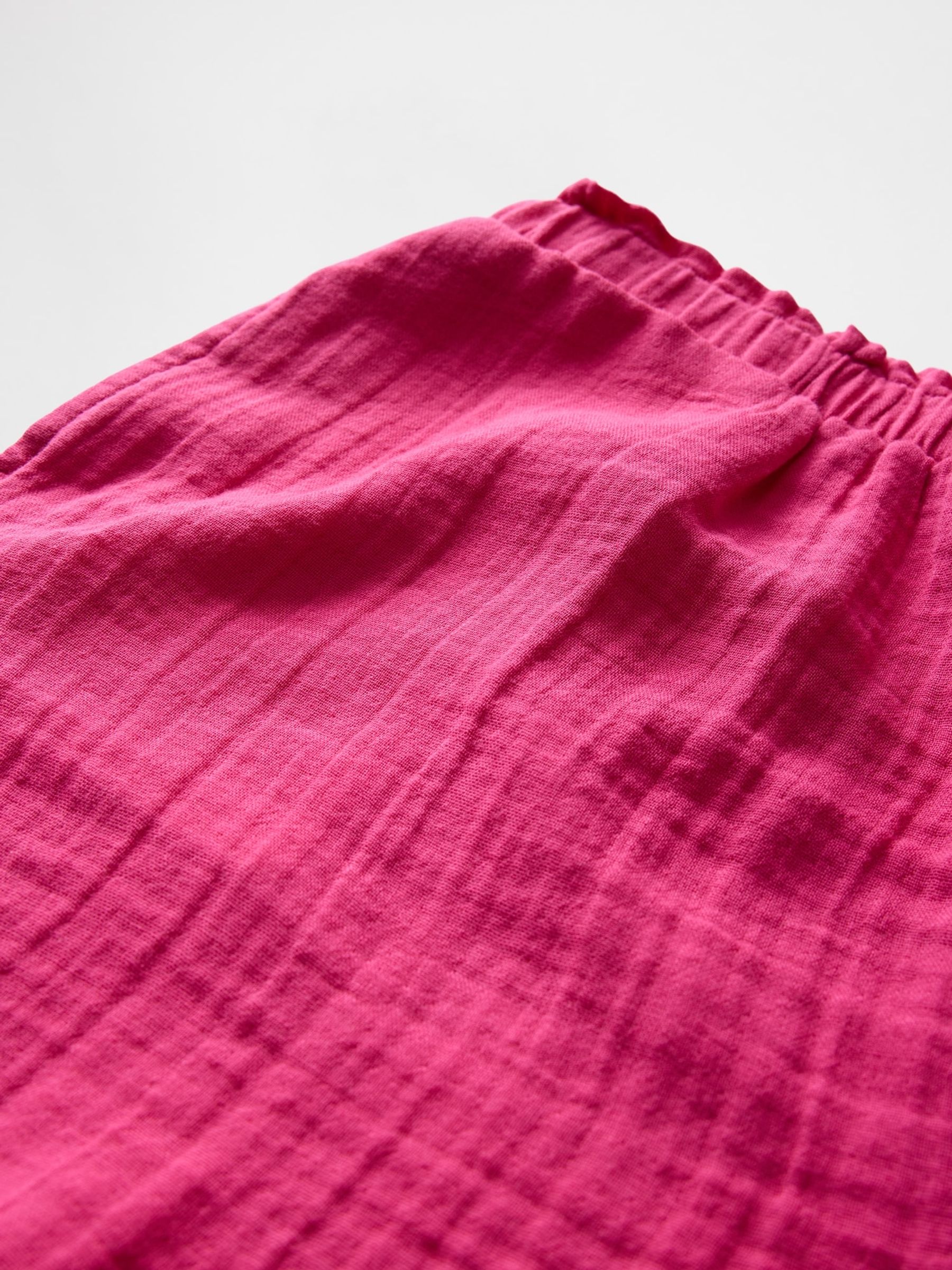 Pink Crinkle Gauze Easy Shorts (4-13yrs) - Image 5 of 5 Pink Crinkle Gauze Easy Shorts (4-13yrs) - Image 5 of 5