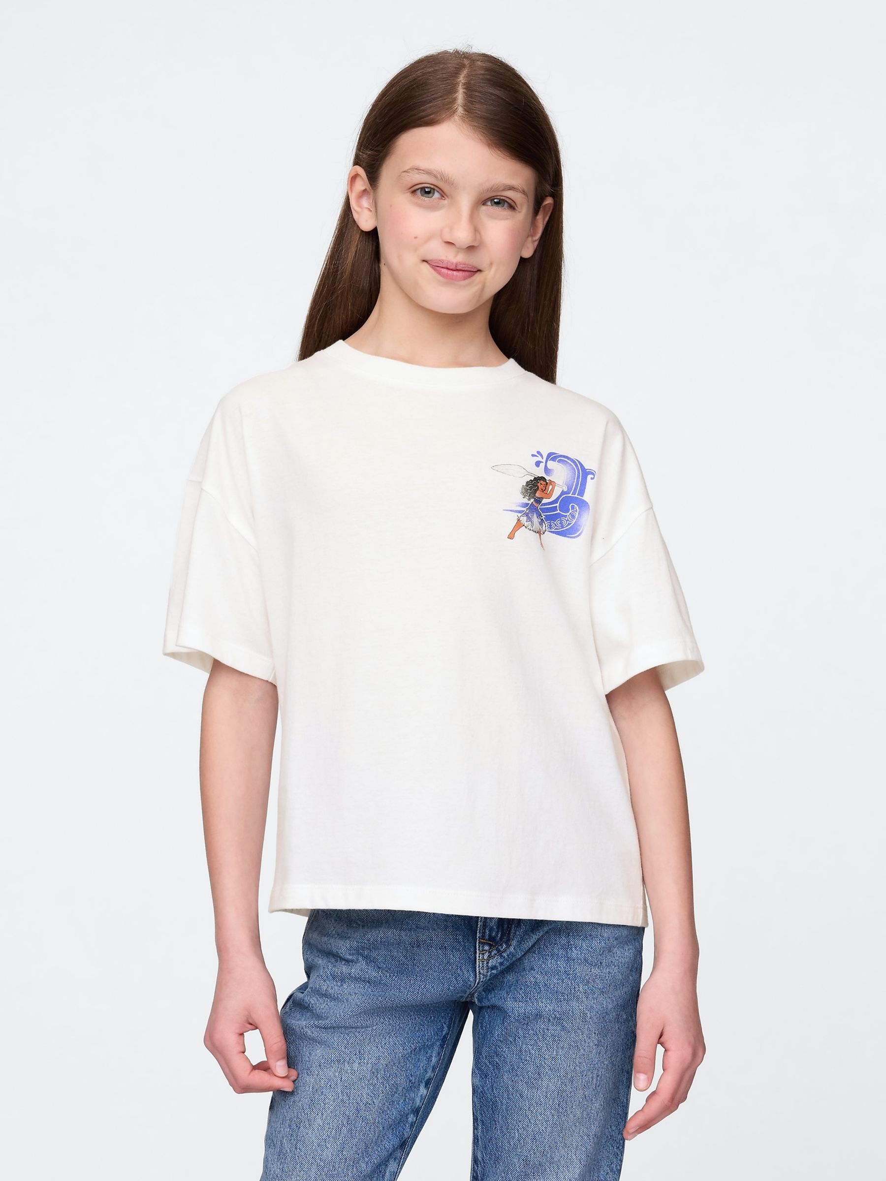 White Disney Moana Graphic T-Shirt (4-13yrs) - Image 1 of 4
