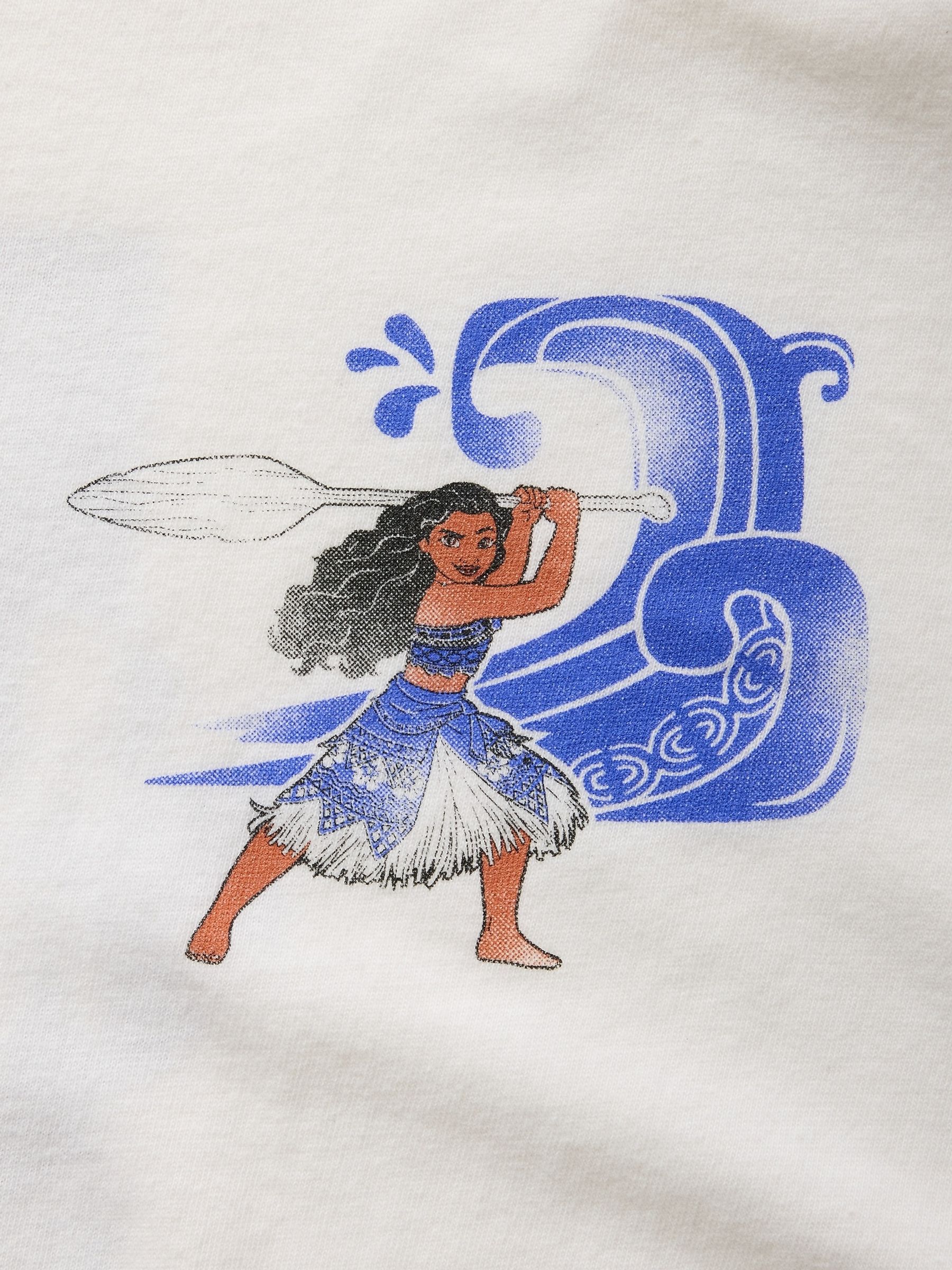 White Disney Moana Graphic T-Shirt (4-13yrs) - Image 4 of 4