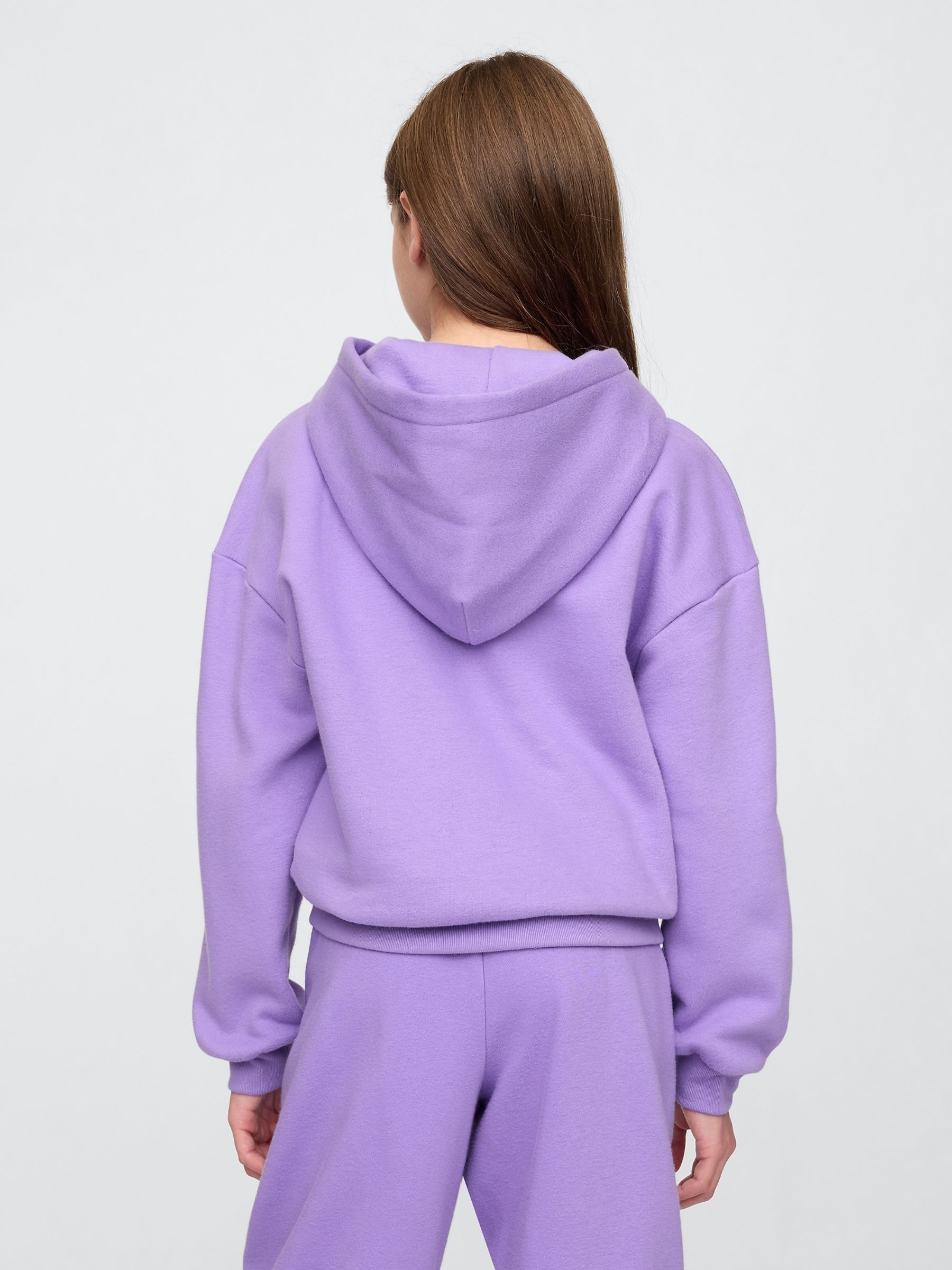 Purple Logo Vintage Fleece-Lined Hoodie (4-13yrs) - Image 2 of 5