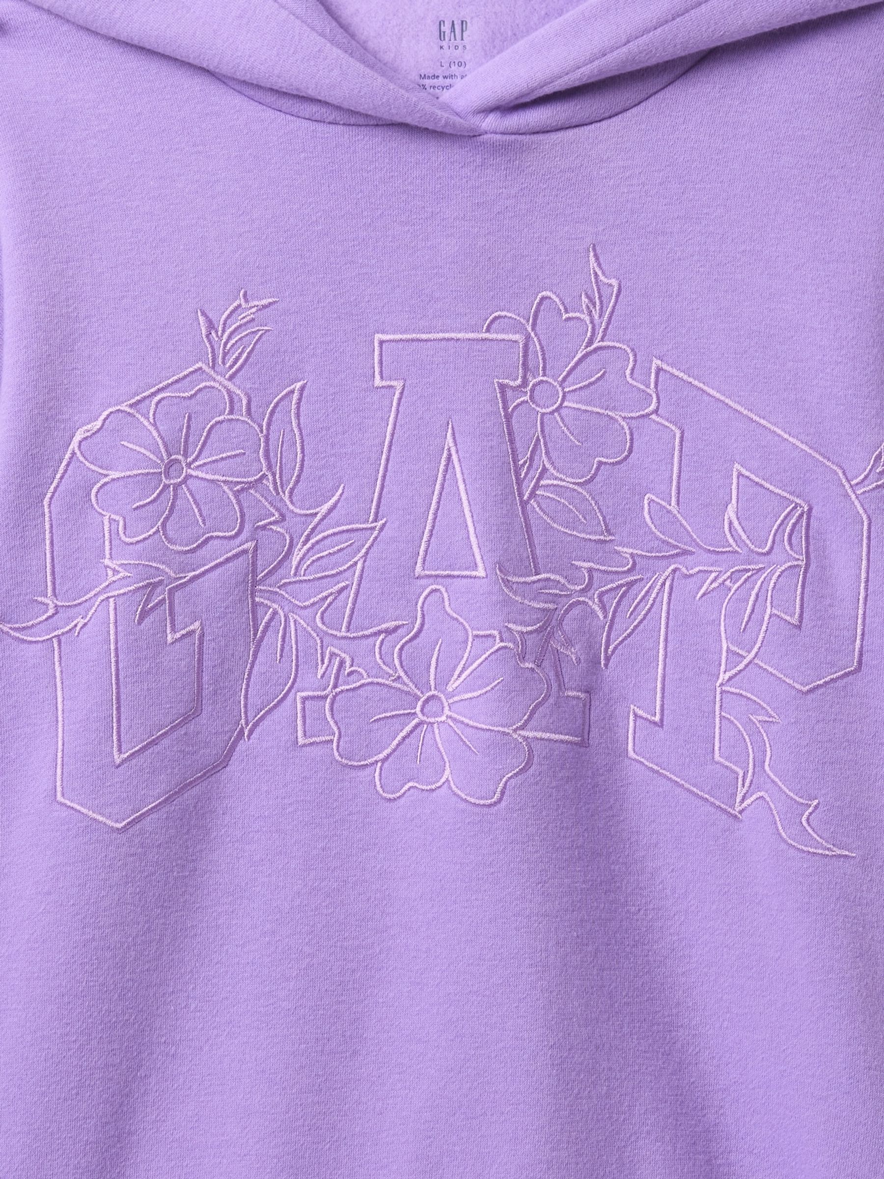 Purple Logo Vintage Fleece-Lined Hoodie (4-13yrs) - Image 5 of 5