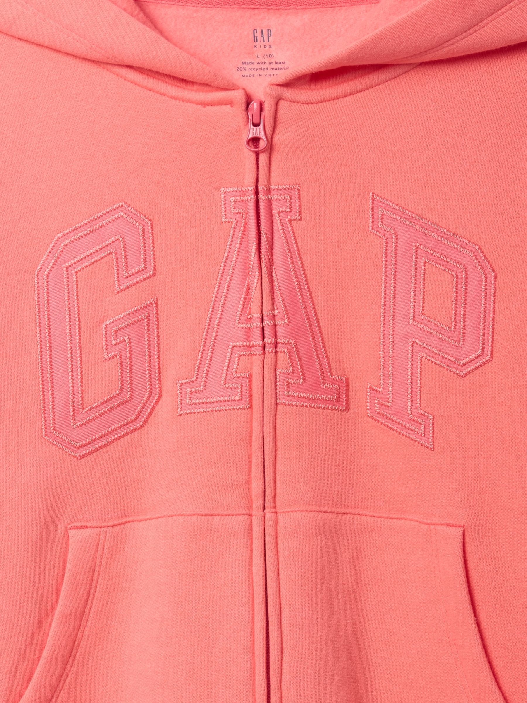 Pink Vintage Soft Logo Zip Hoodie (4-13yrs) - Image 5 of 5