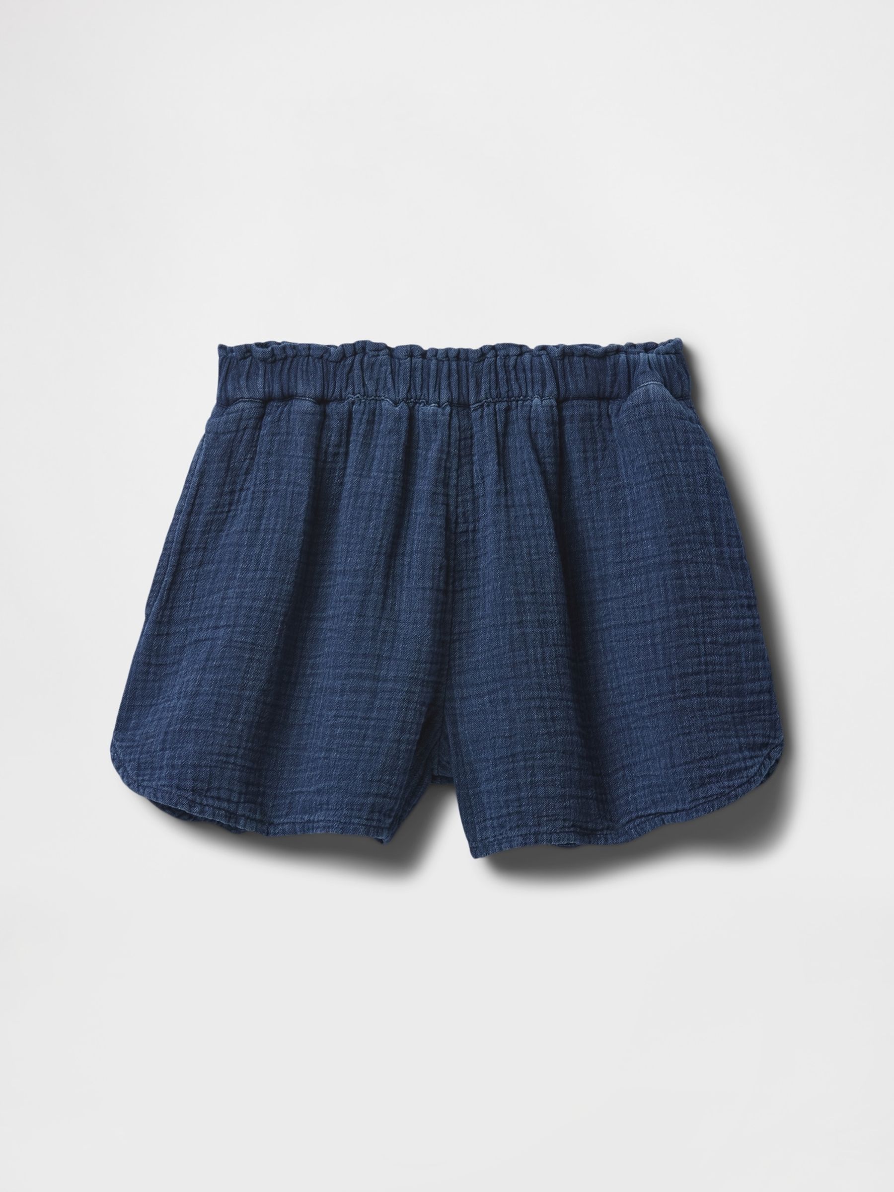 Blue Crinkle Gauze Easy Shorts (4-13yrs) - Image 4 of 5
