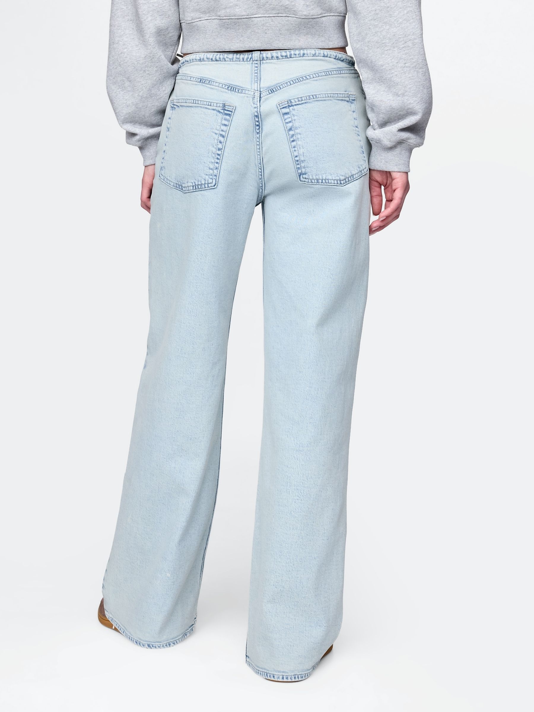 Blue Mid Waisted Easy 90s Loose Jeans - Image 2 of 6