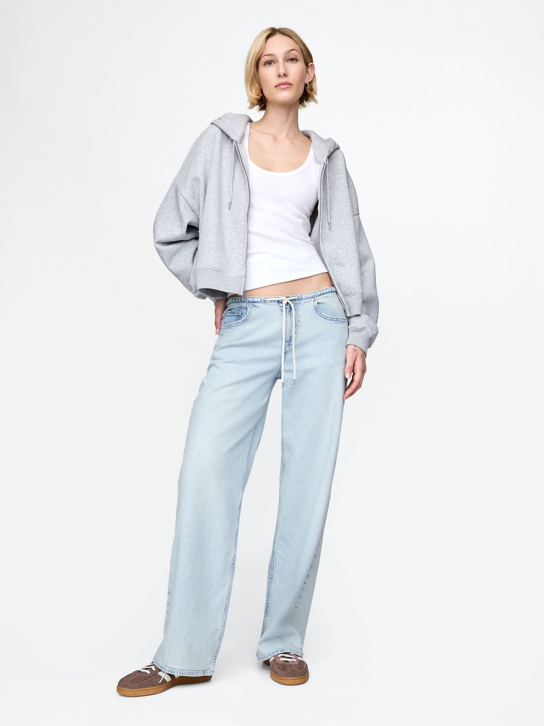 Blue Mid Waisted Easy 90s Loose Jeans - Image 4 of 6